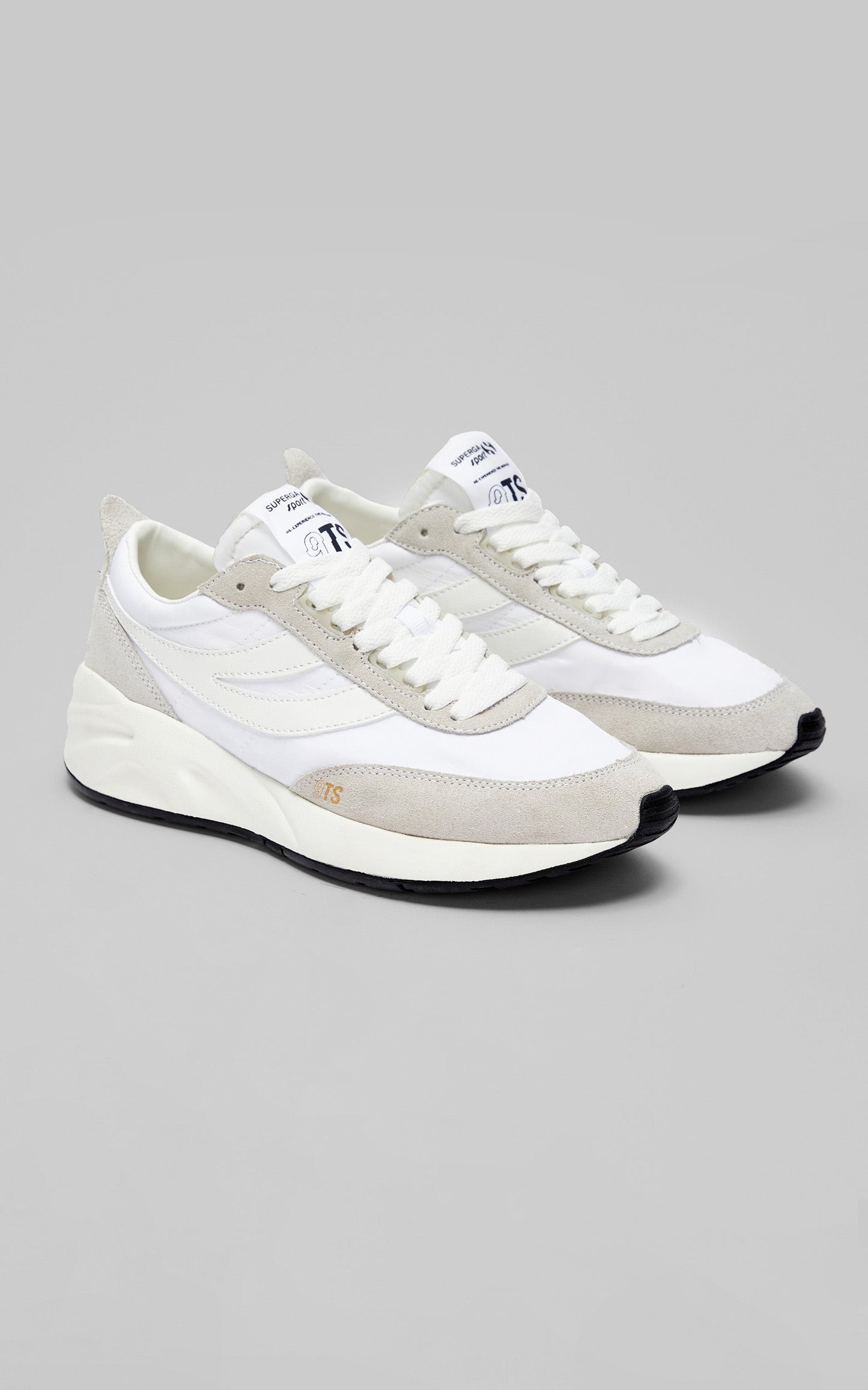 Superga - 4089 Training 9TS Slim Sneakers in White- White Avorio