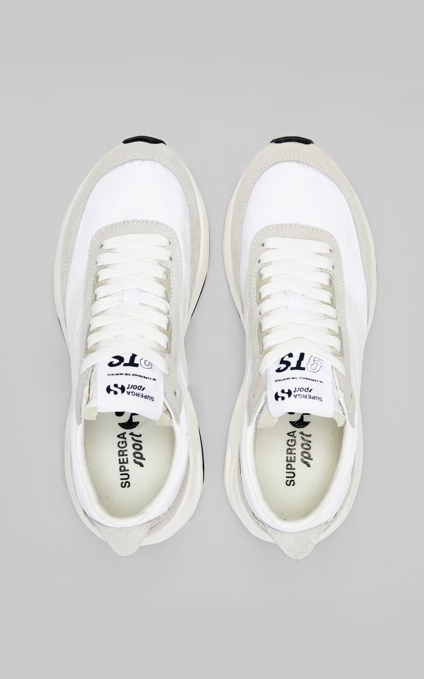 Superga - 4089 Training 9TS Slim Sneakers in White- White Avorio