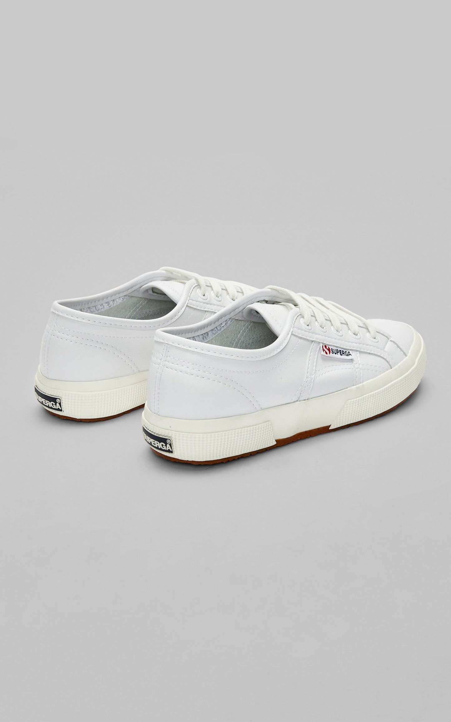 Superga - 2750 Vegan Leather Sneakers in White-White Avorio