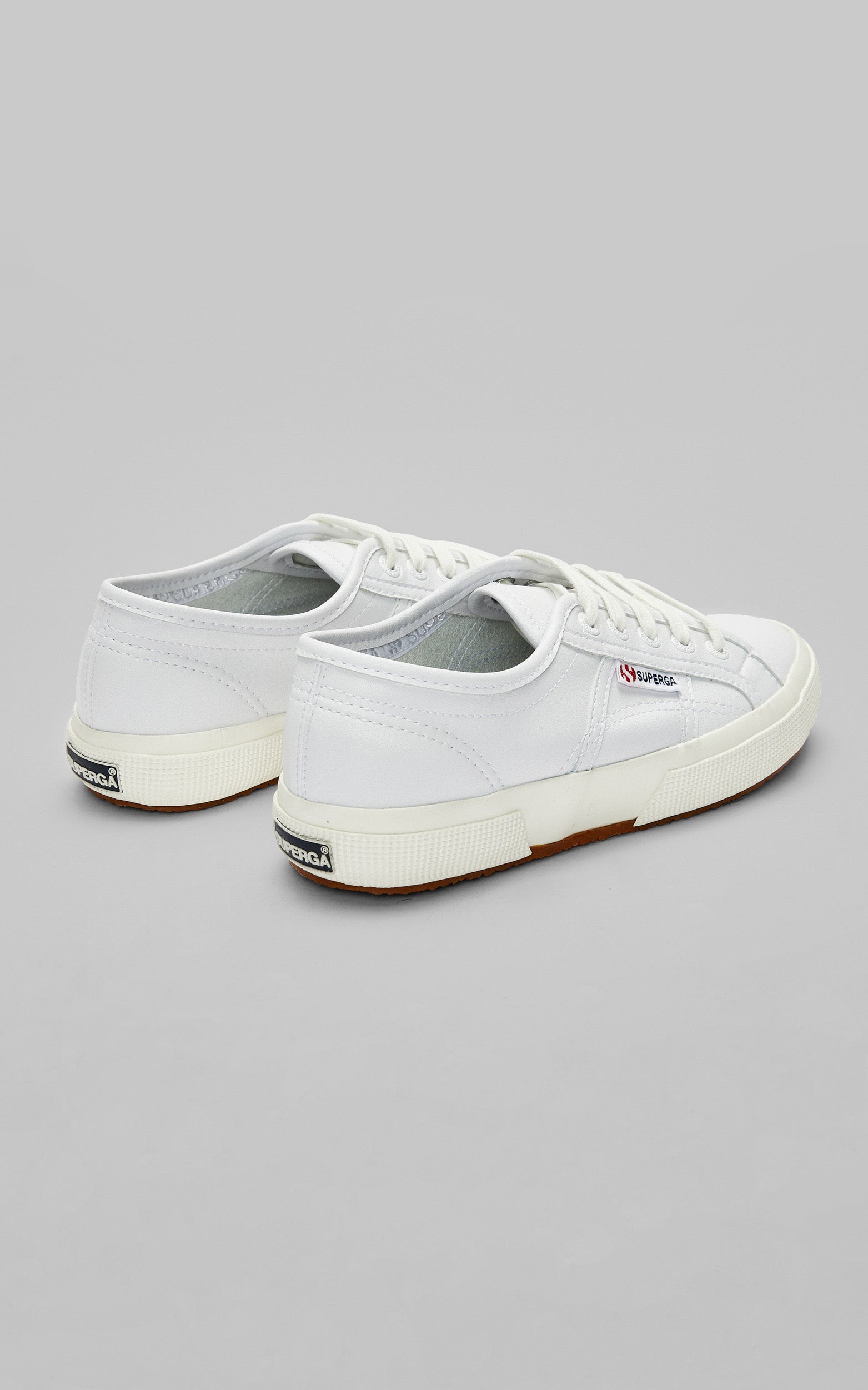 Superga - 2750 Vegan Leather Sneakers in White-White Avorio