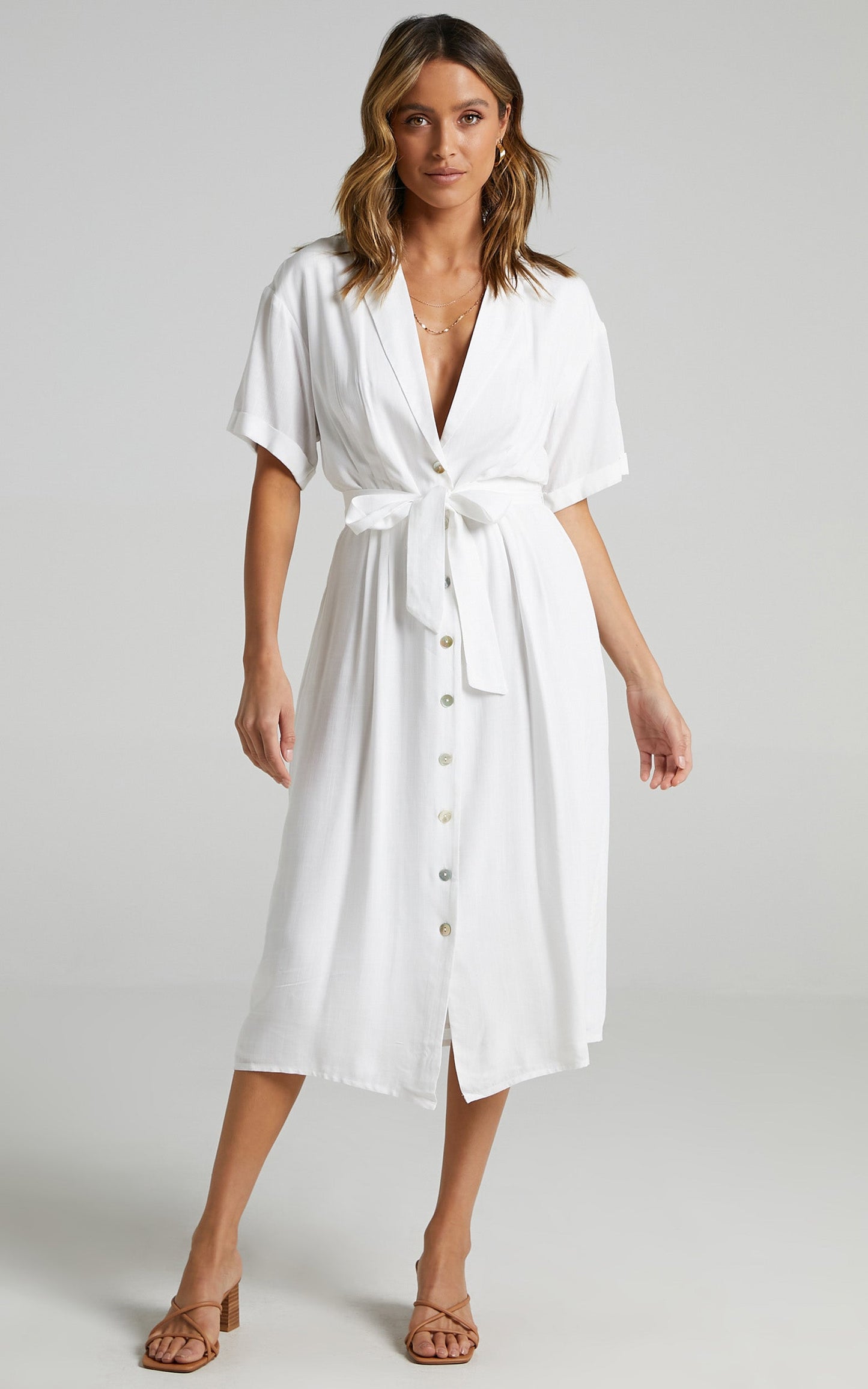 Sallie Dress in White