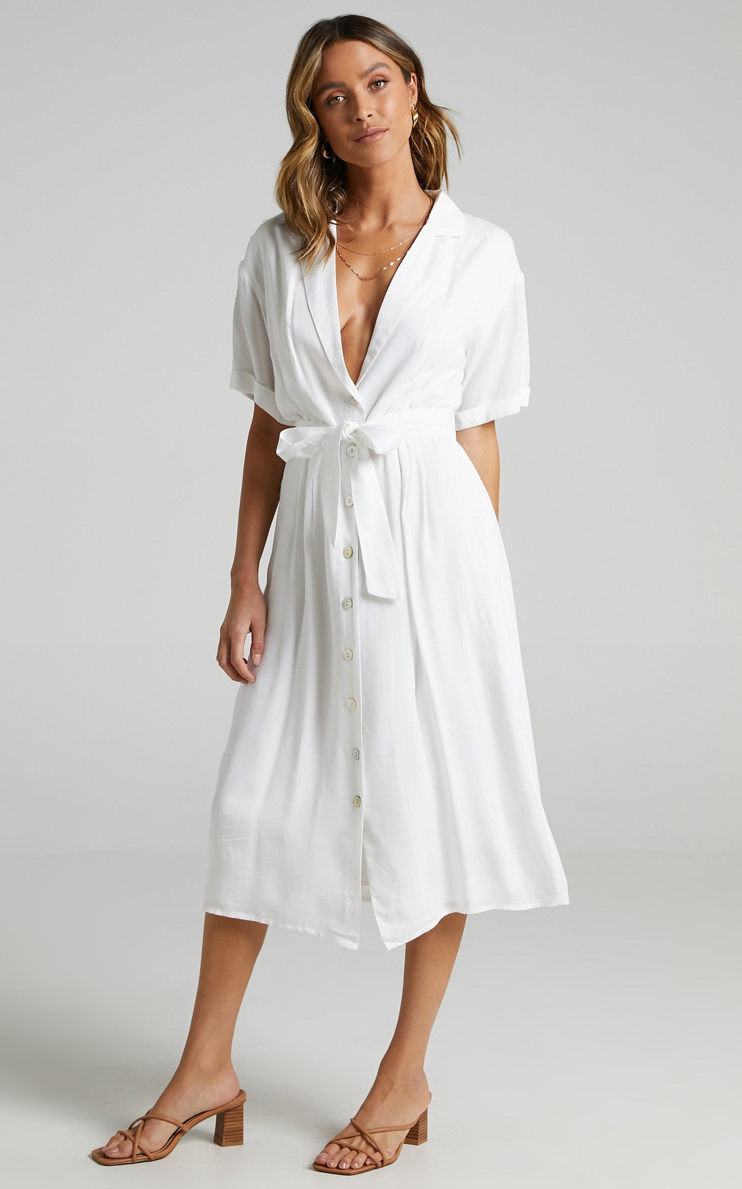 Sallie Dress in White