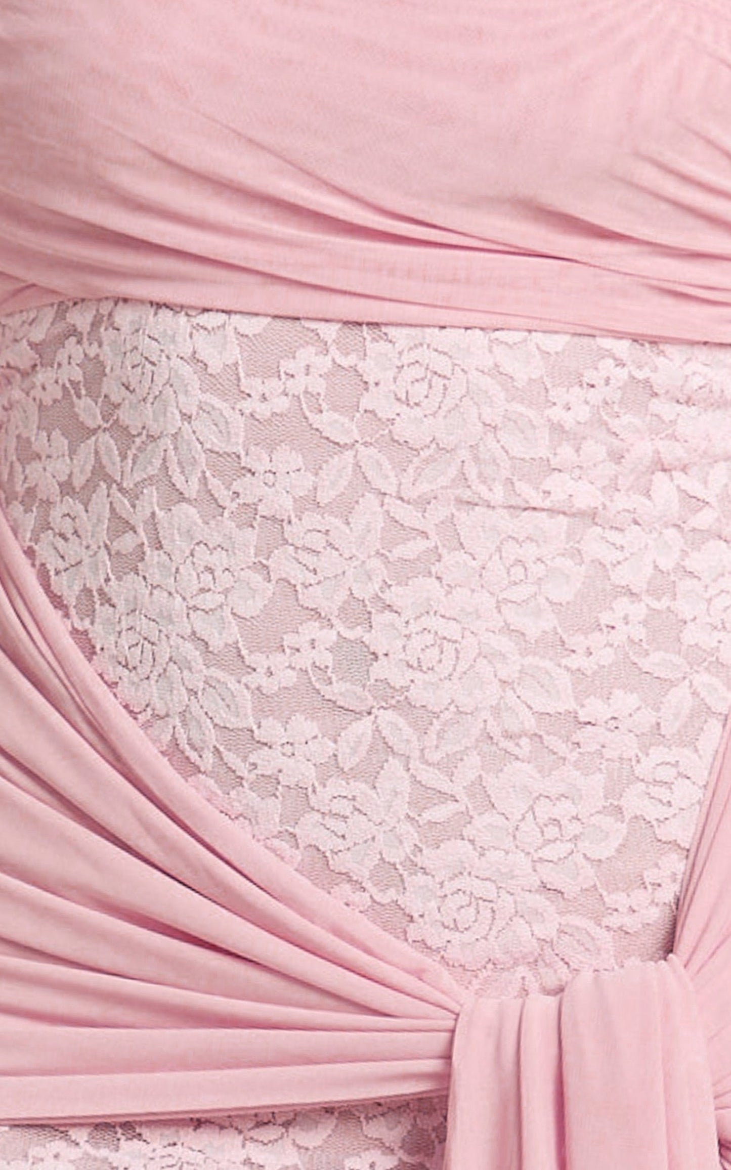 Sandra Maxi Dress - Off The Shoulder Sash Bodycon Dress in Pink