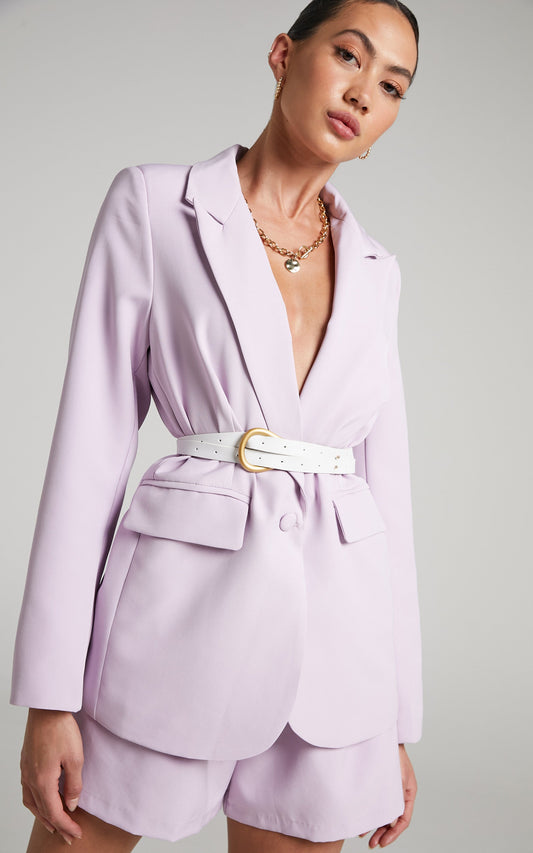 Sannie Belt in White
