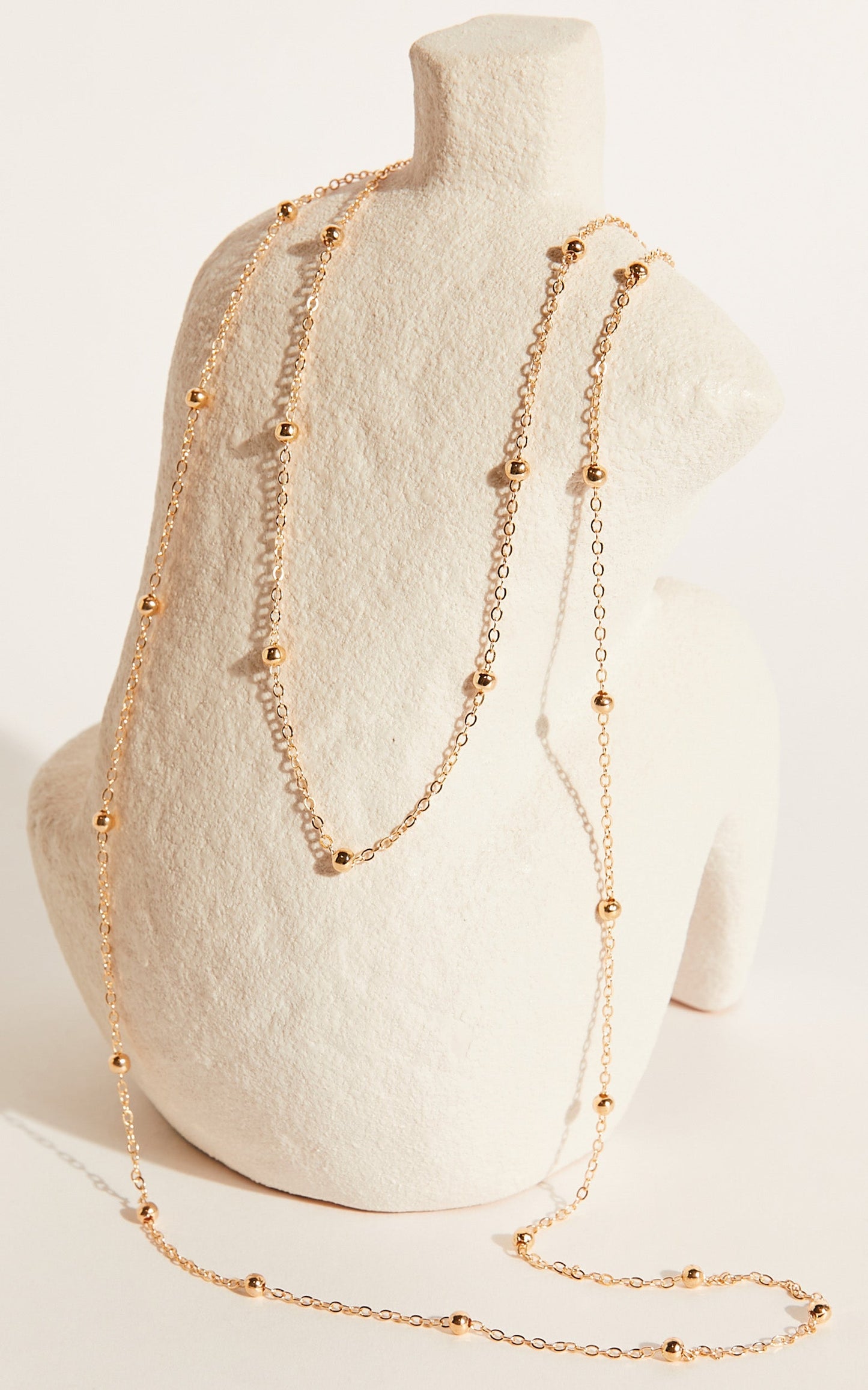 Saphira Layered Necklace in Gold