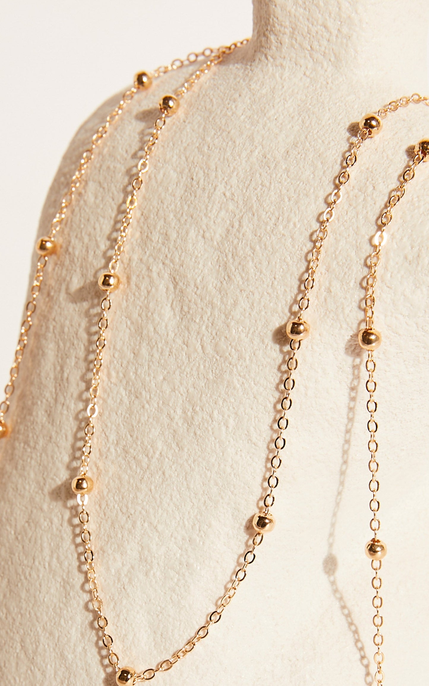 Saphira Layered Necklace in Gold