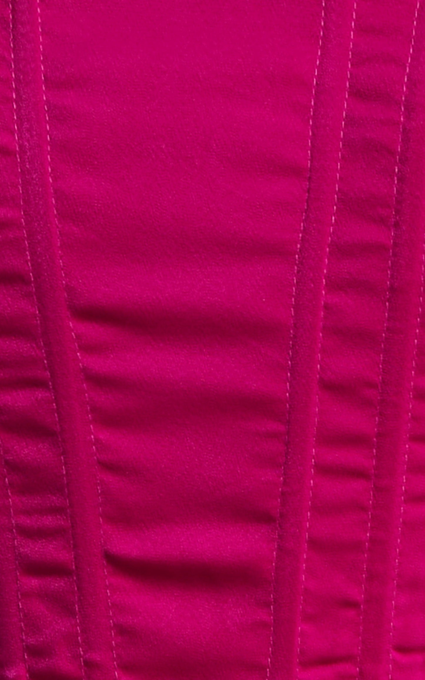 Scarlett Maxi Dress - Strapless Corset Satin Dress in Fuchsia