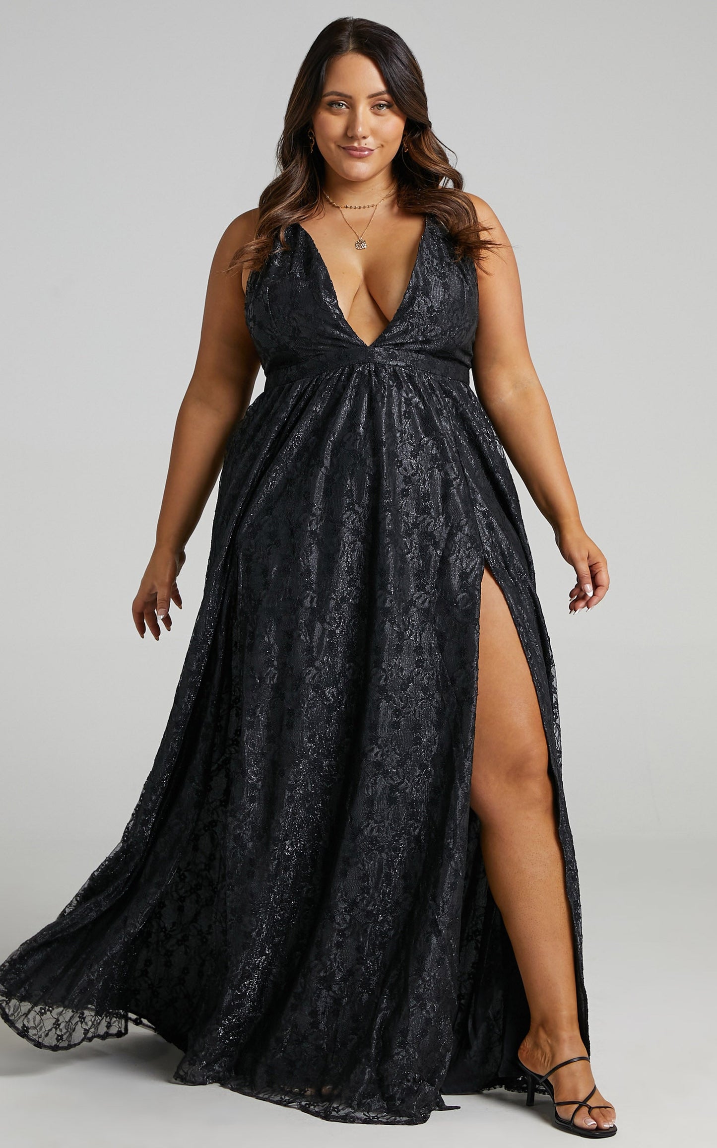 See Some Places Dress in Black Lace