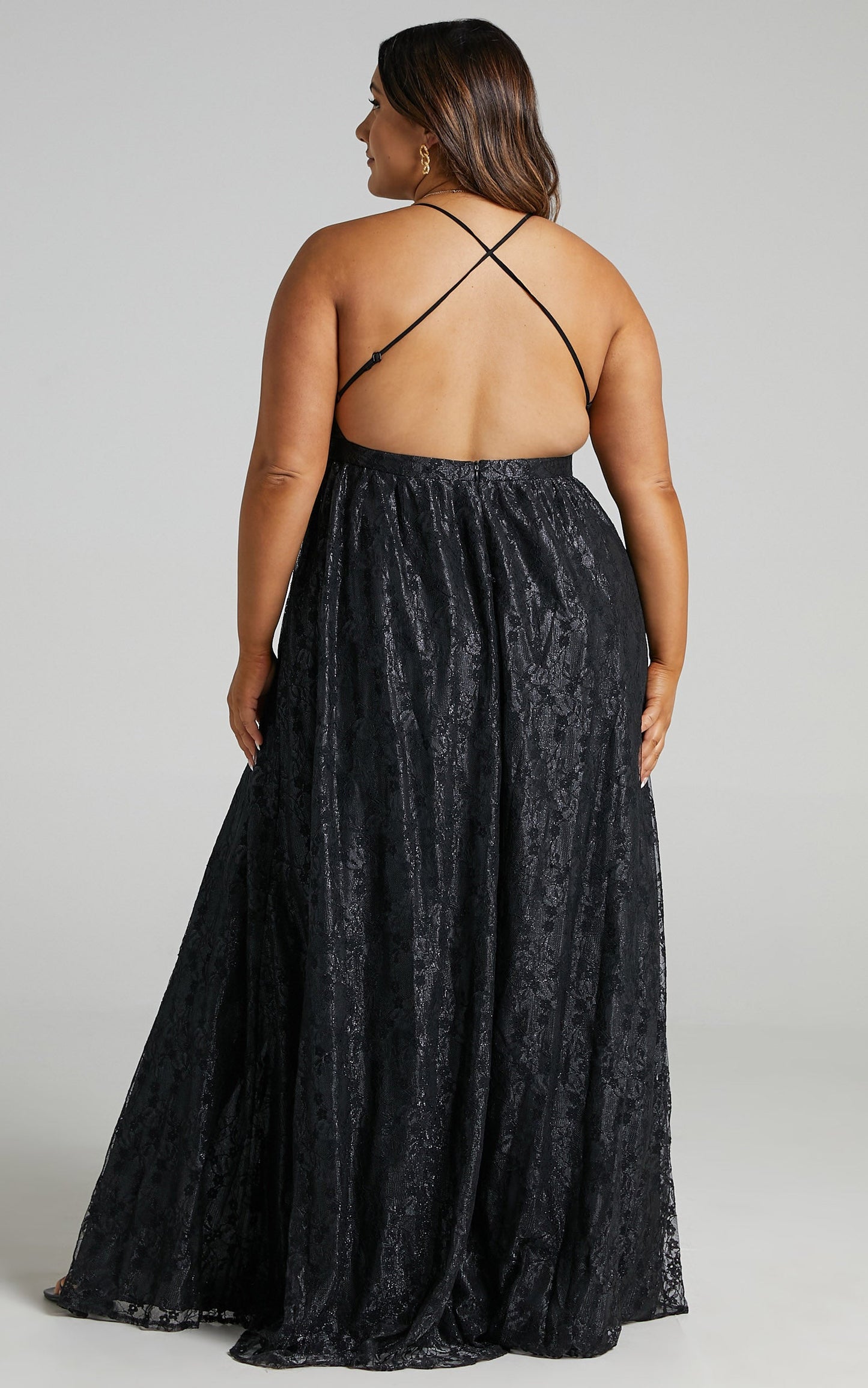 See Some Places Dress in Black Lace