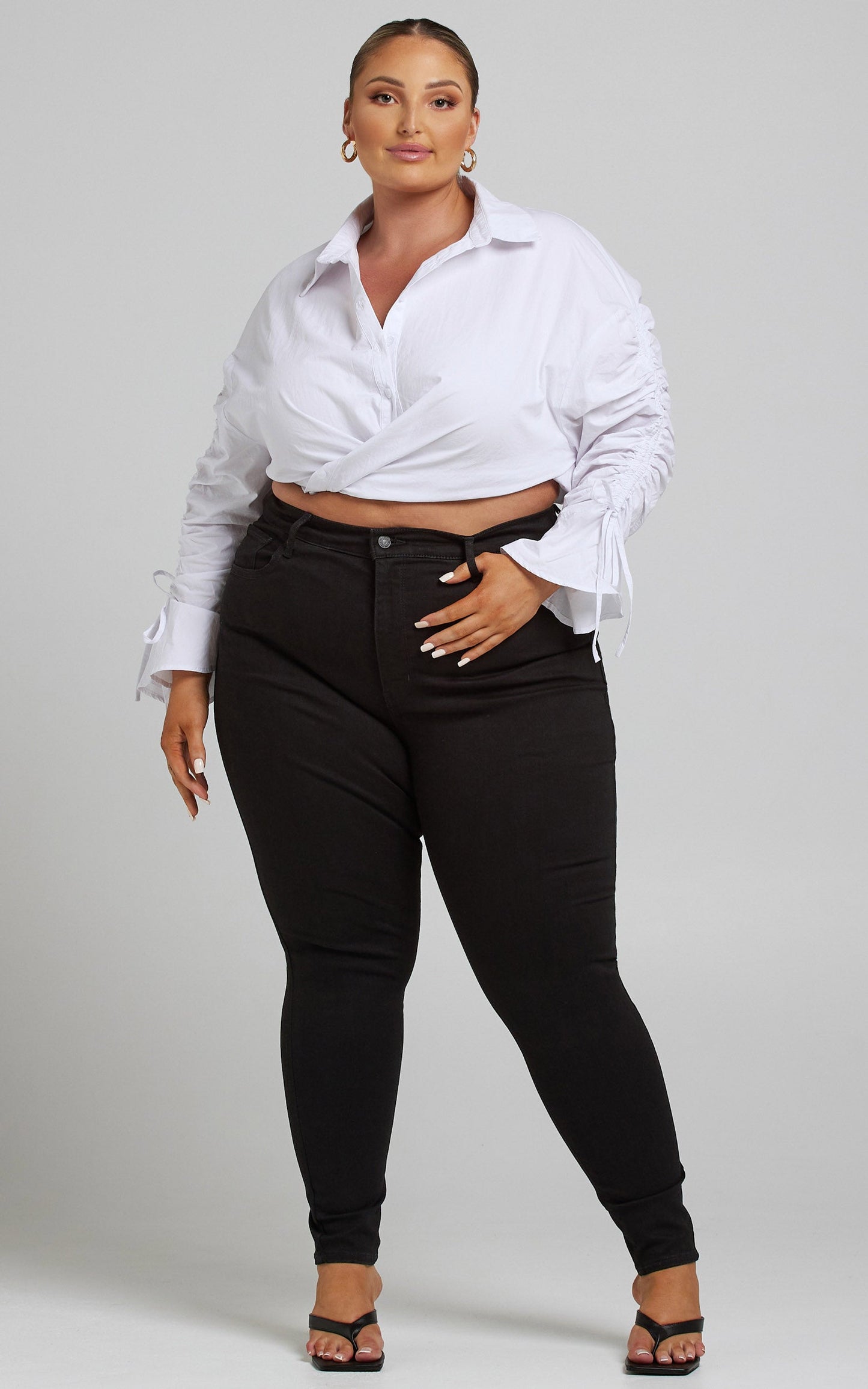 Levi's Curve - Mile High Super Skinny Jean in Black Celestial