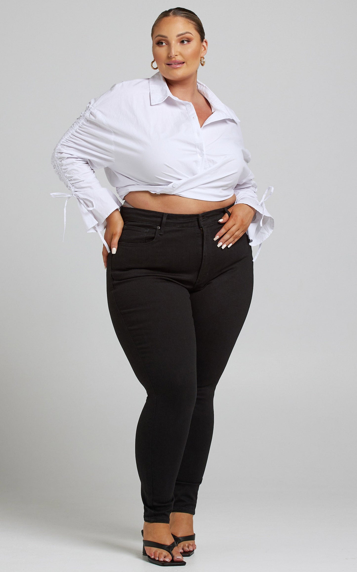 Levi's Curve - Mile High Super Skinny Jean in Black Celestial