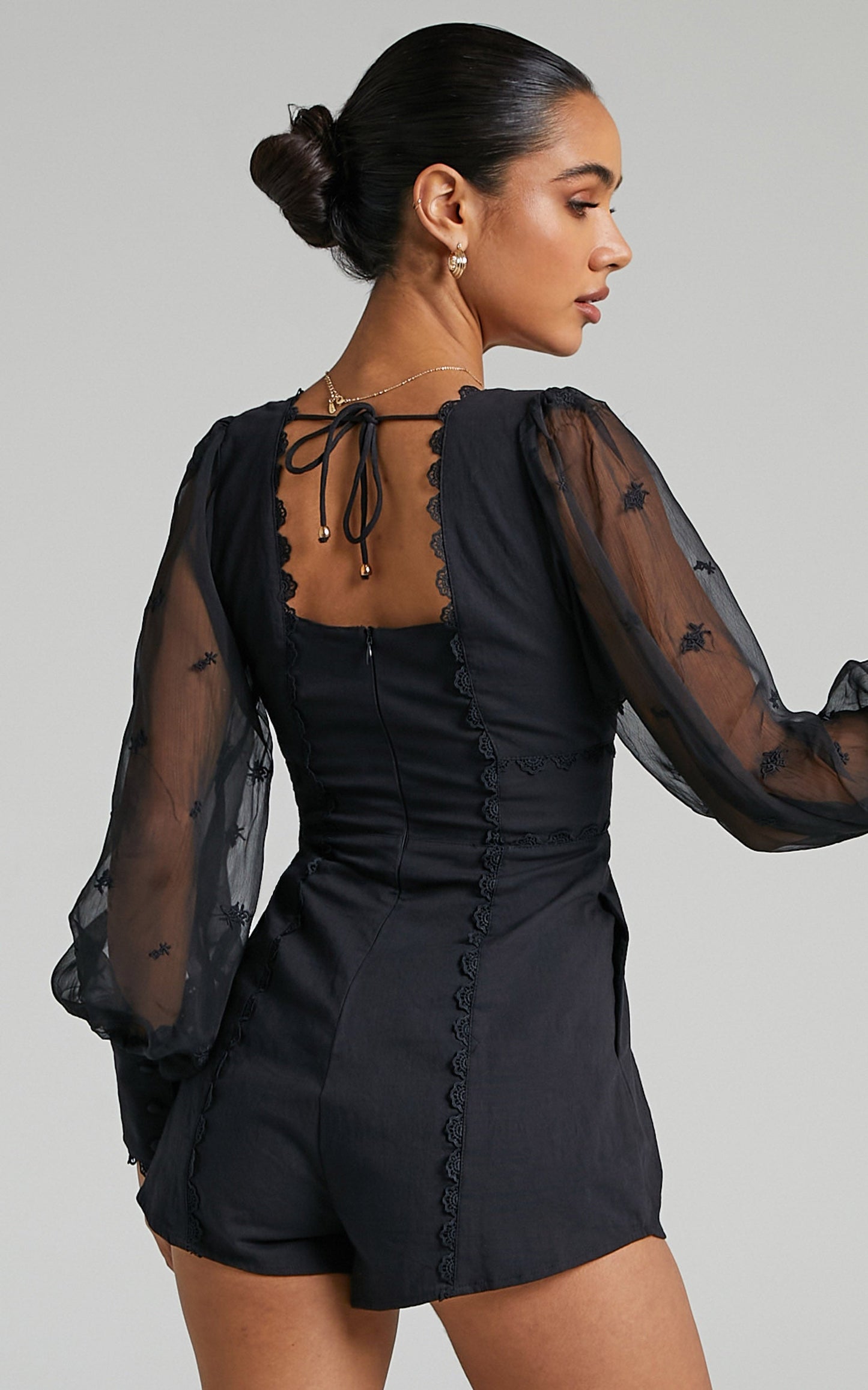Seven Wonders - Juniper Playsuit in Black