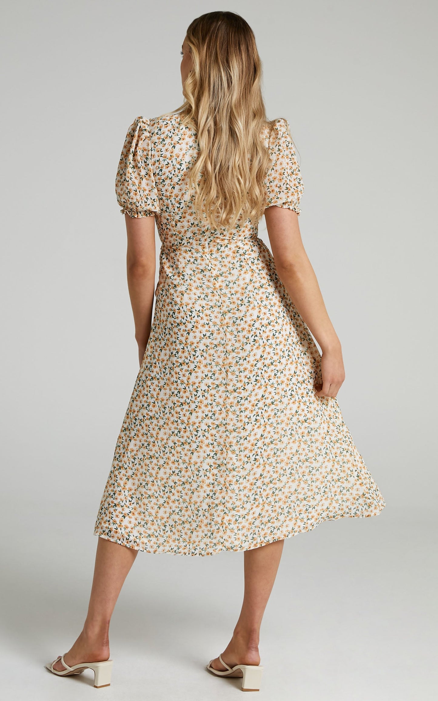 Seven Wonders - Yasmine Midi Dress in Yellow Floral