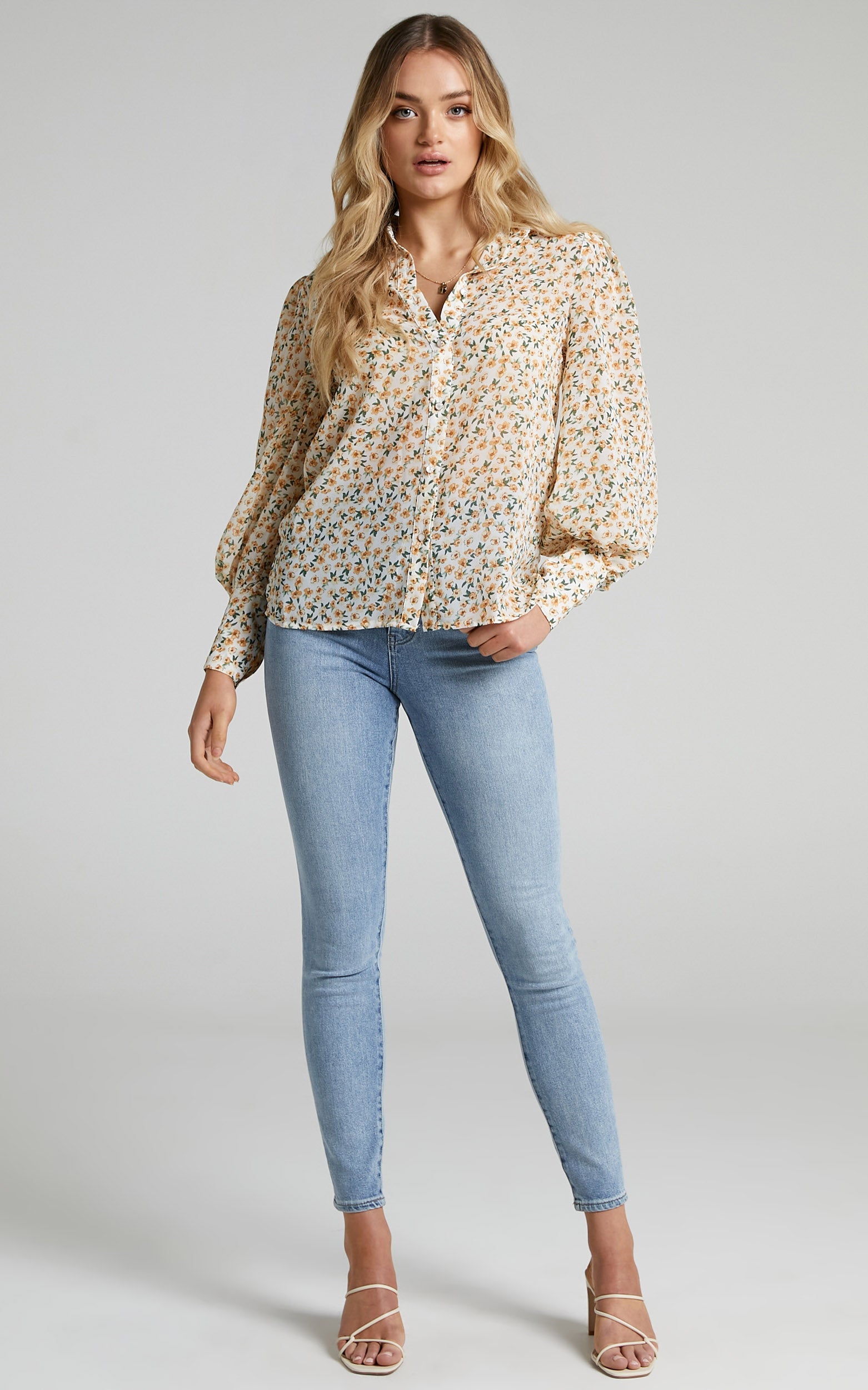 Seven Wonders - Yasmine Shirt in Yellow Floral