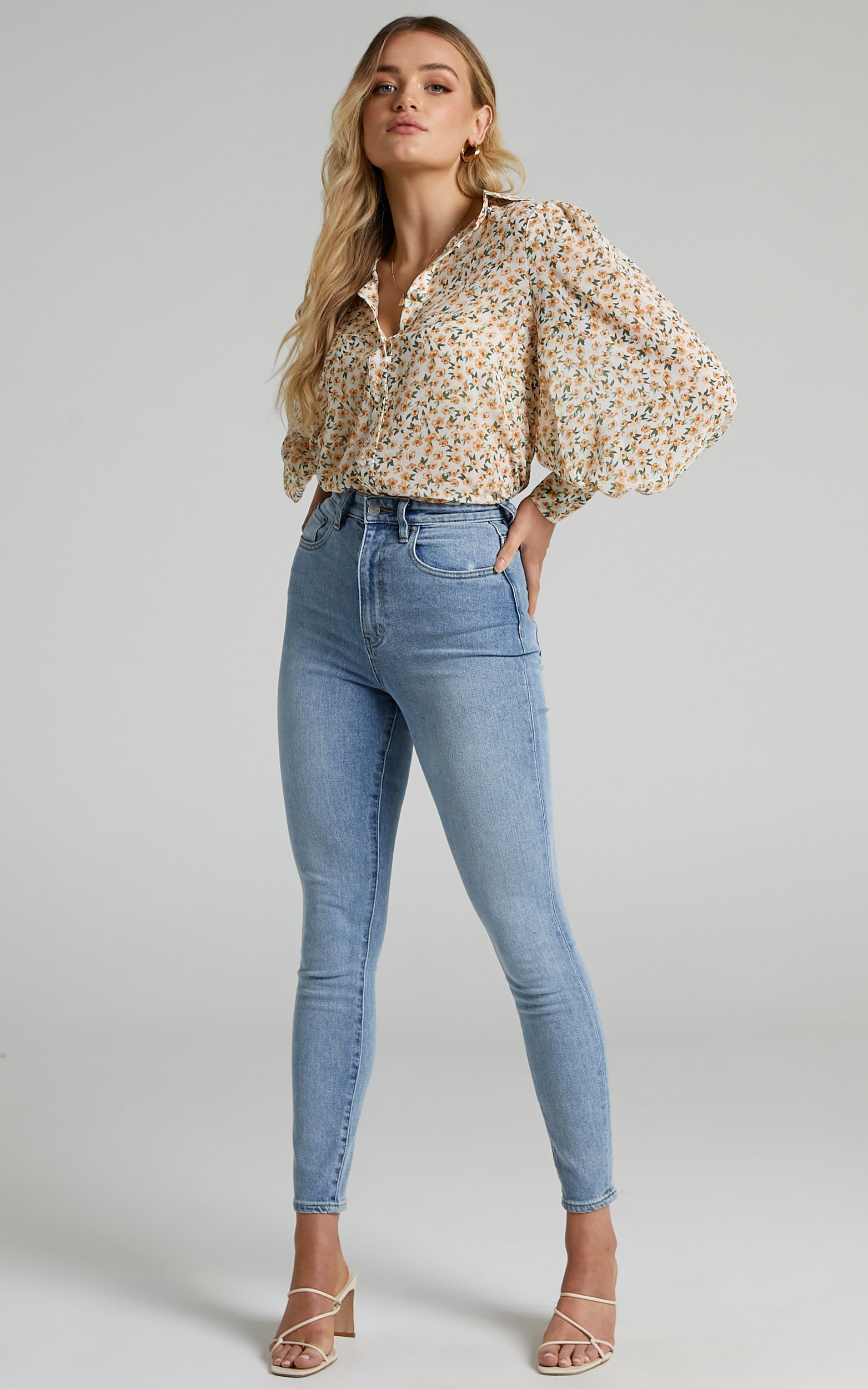 Seven Wonders - Yasmine Shirt in Yellow Floral