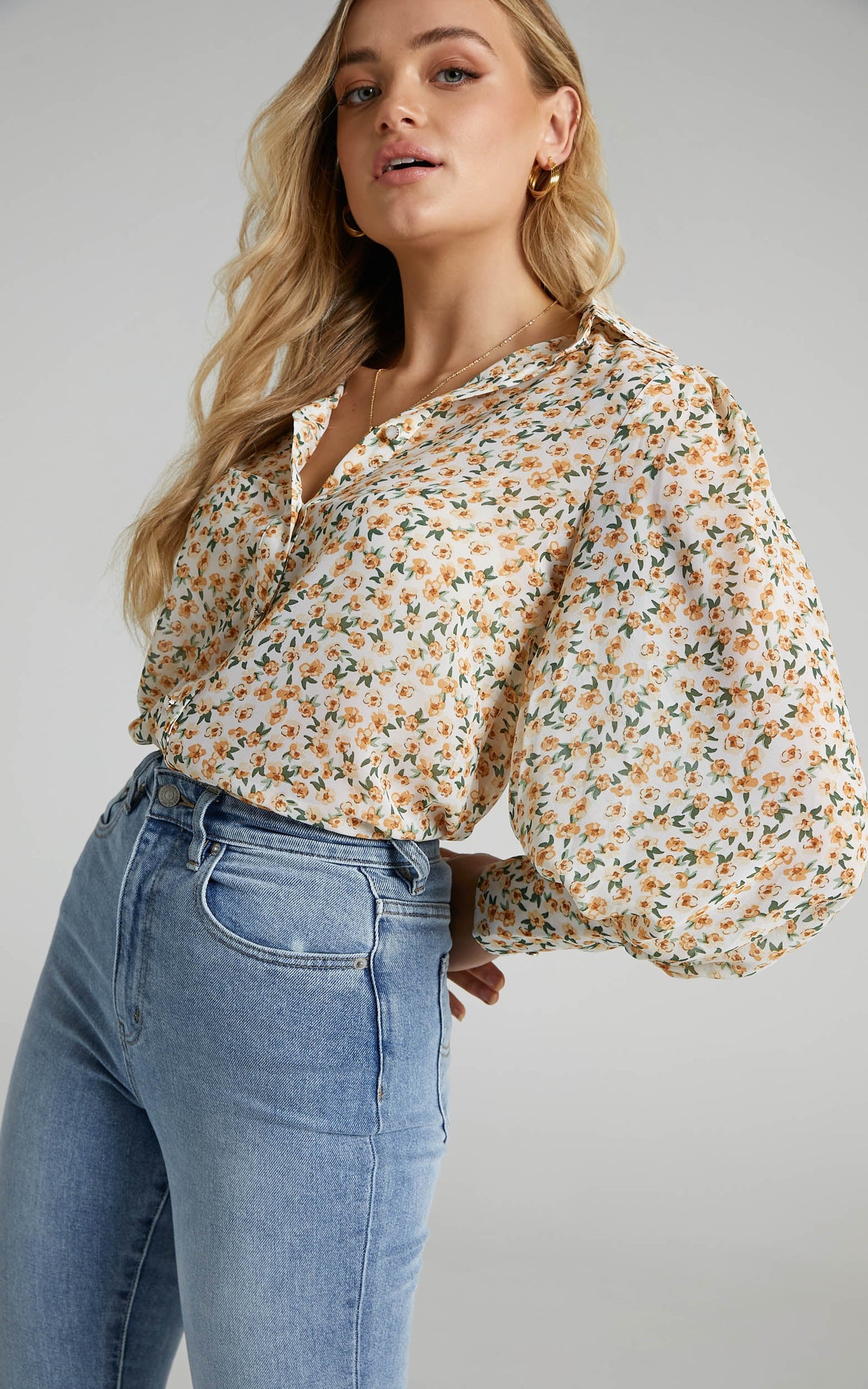 Seven Wonders - Yasmine Shirt in Yellow Floral