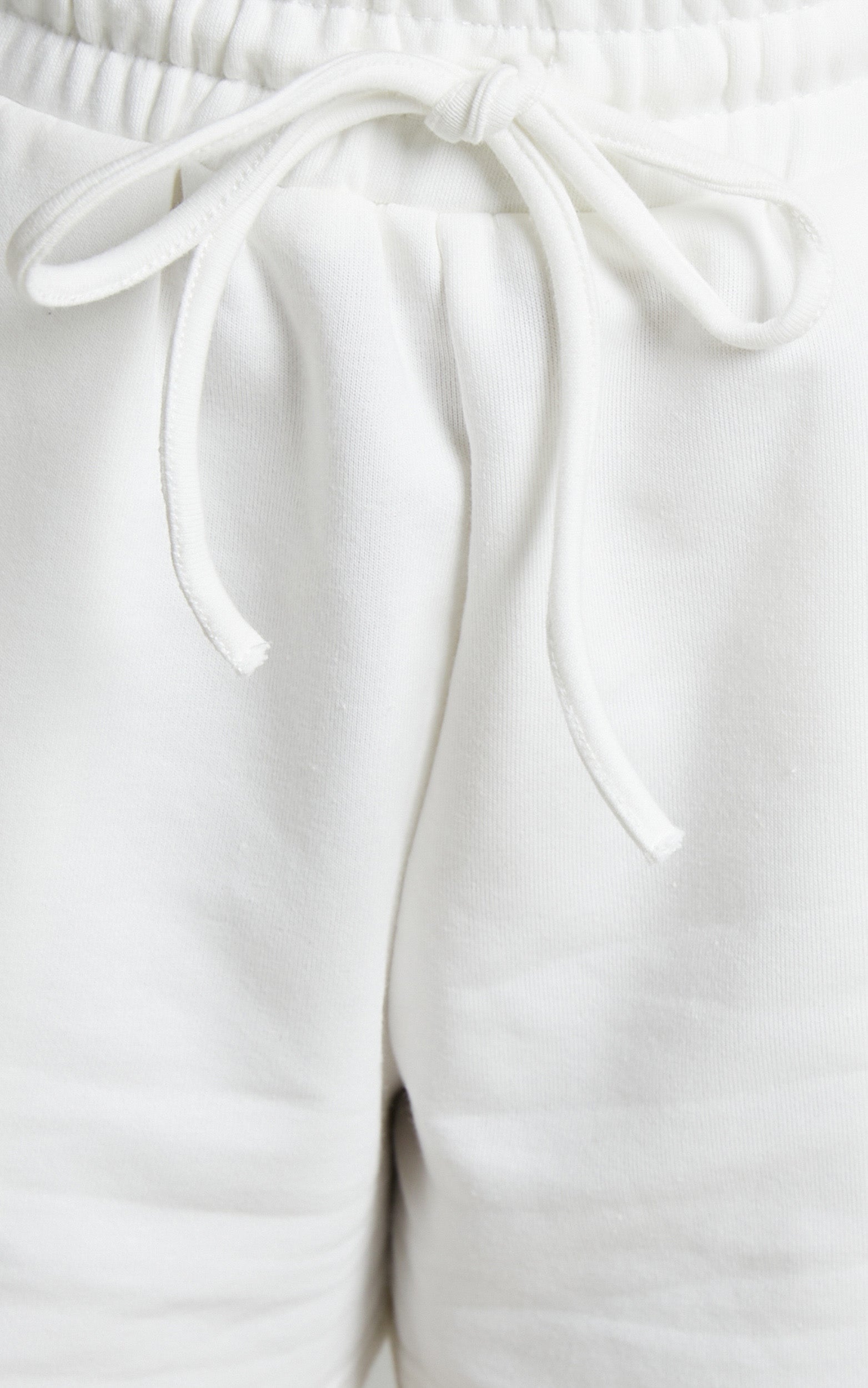 Shammy Shorts - Jersey Track Shorts in White