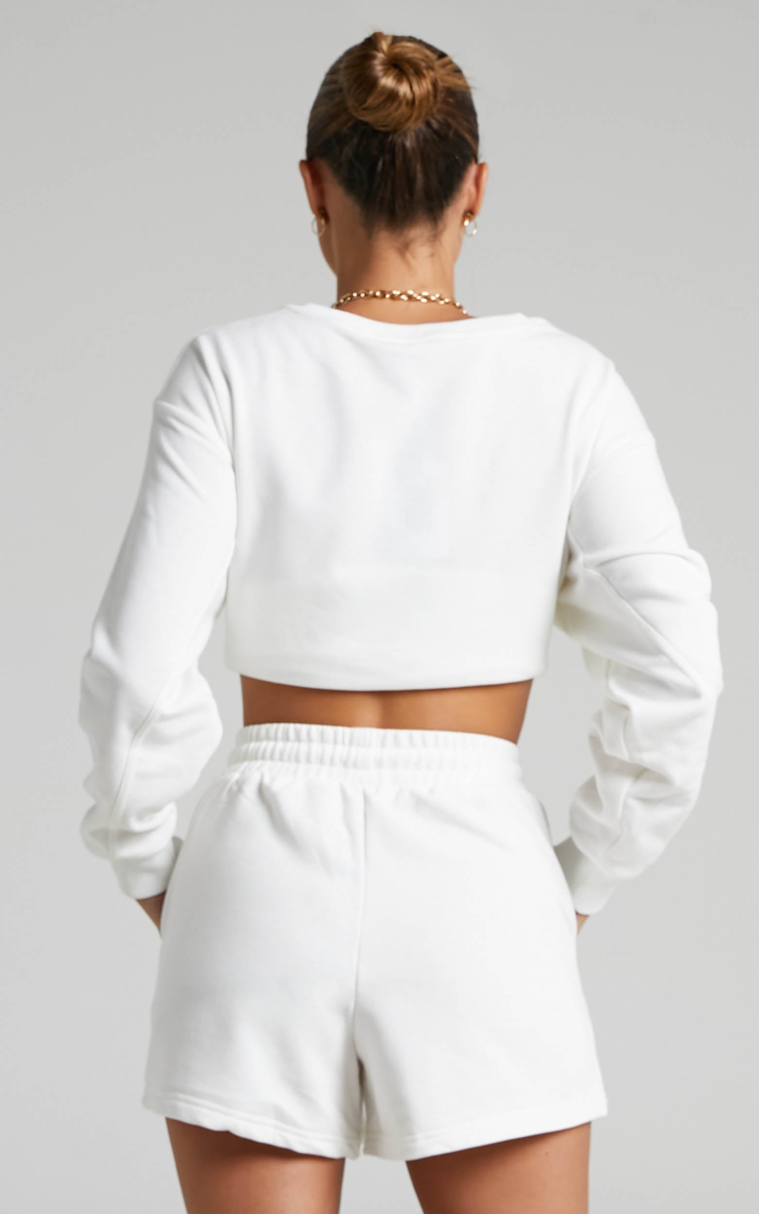 Shammy Shorts - Jersey Track Shorts in White
