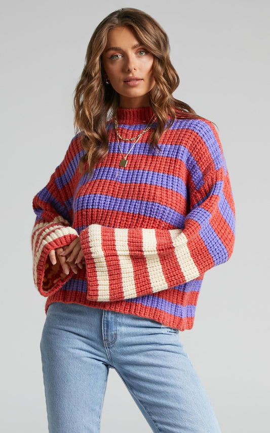 Shaneece Striped Jumper in Multi