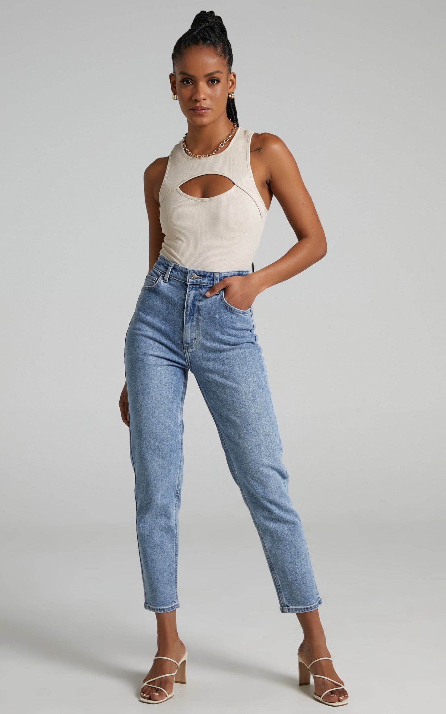 She.Is.Us - Kylee Bodysuit in Sand