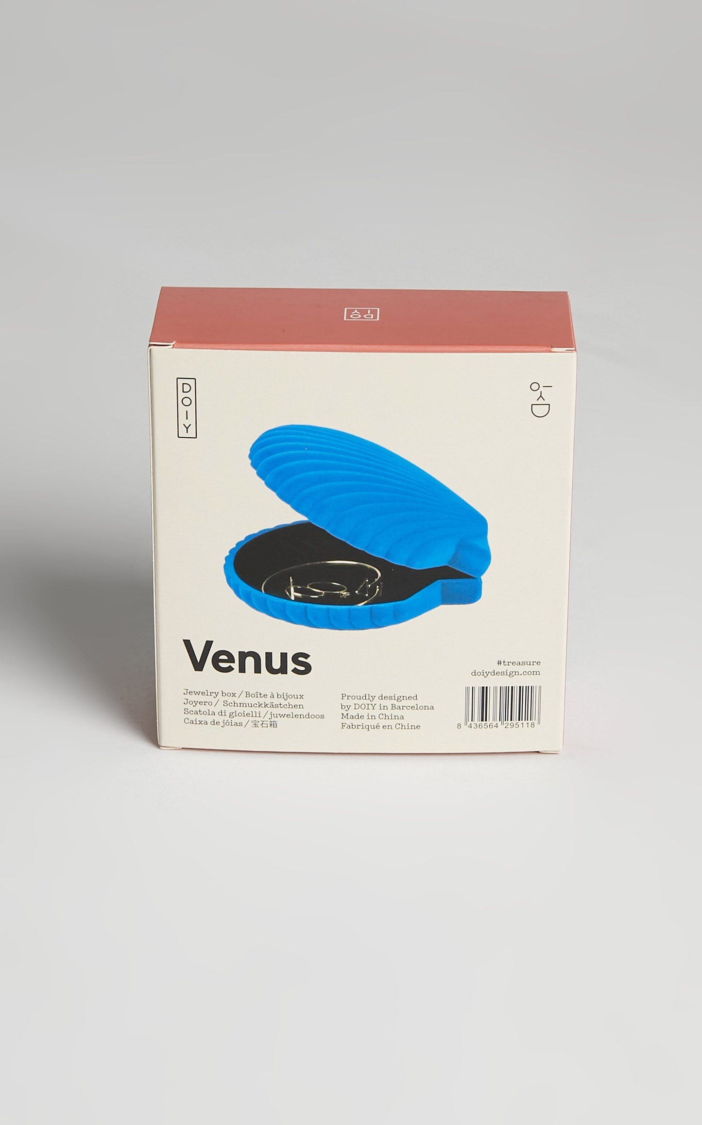 DOIY - Venus Shell Jewellery Box in Blue
