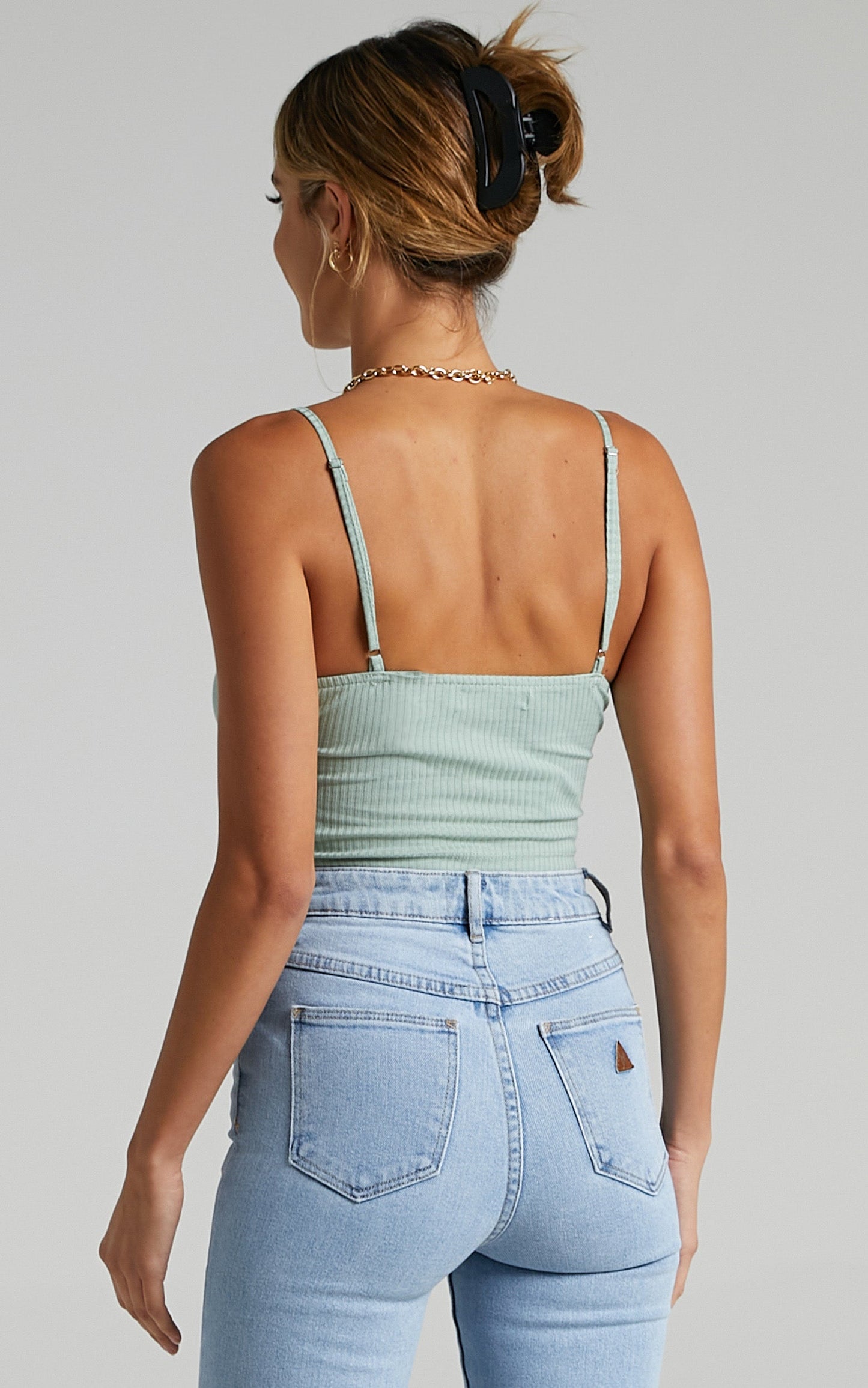 Shelly Top in Khaki