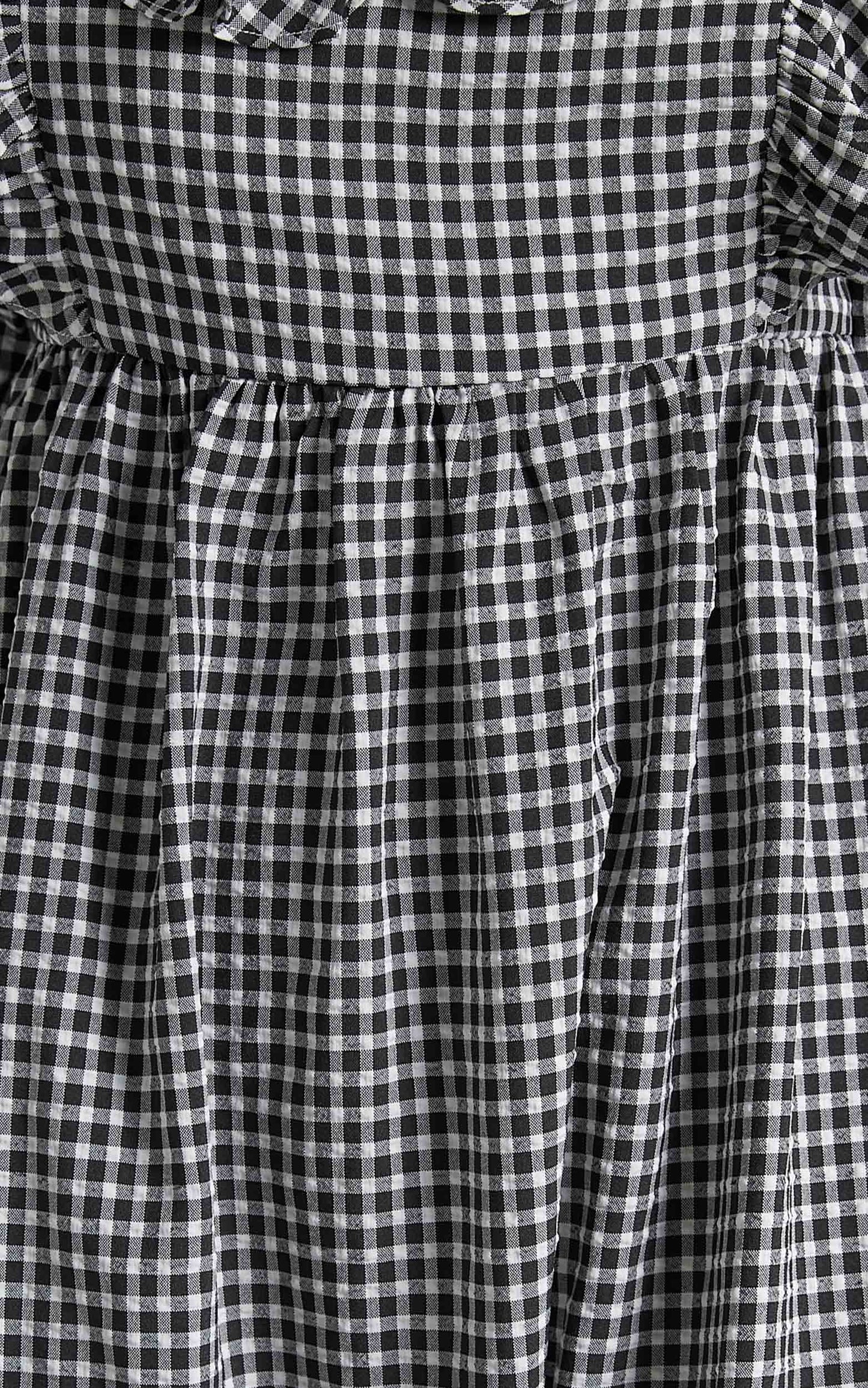 Shema Dress in Black Check