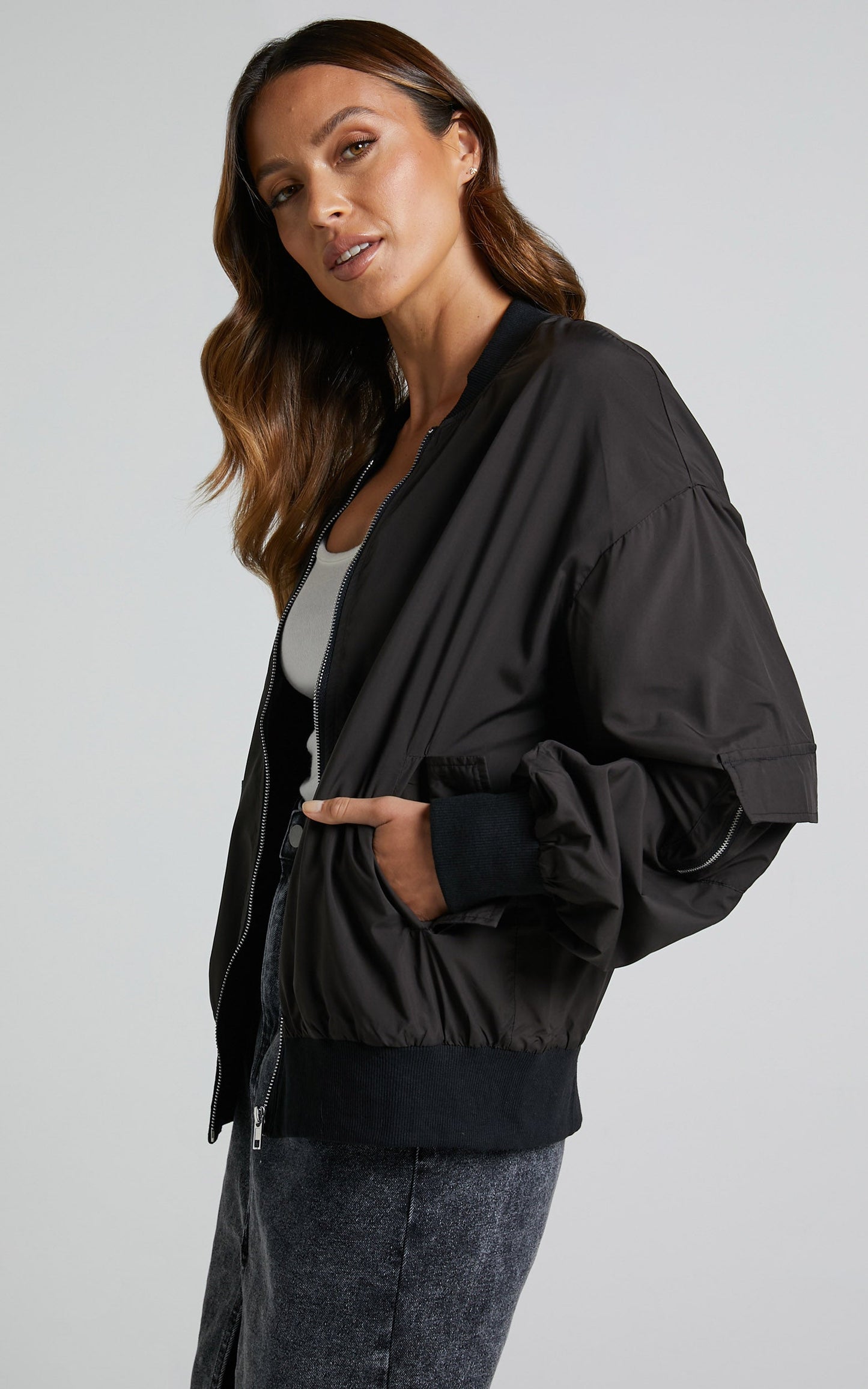 Sherlock Jacket - Bomber Jacket in Black