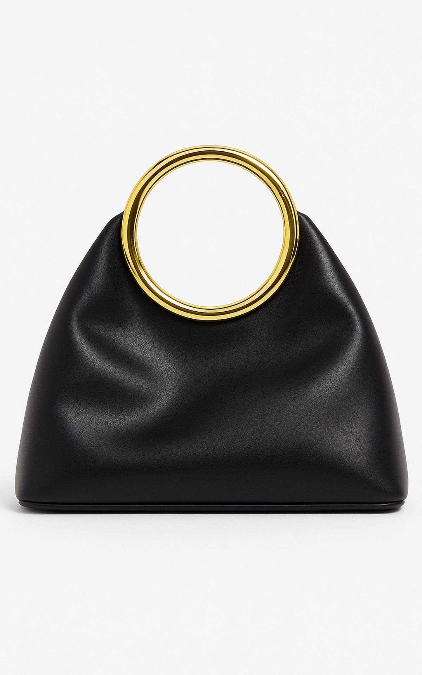 Sienna Gold Handle Bag in Black