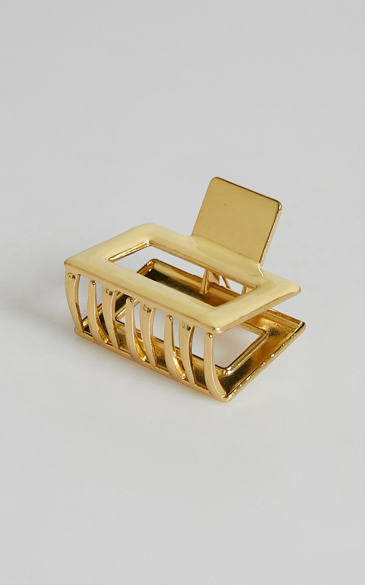 Sigourney Square Hair Clip in Gold