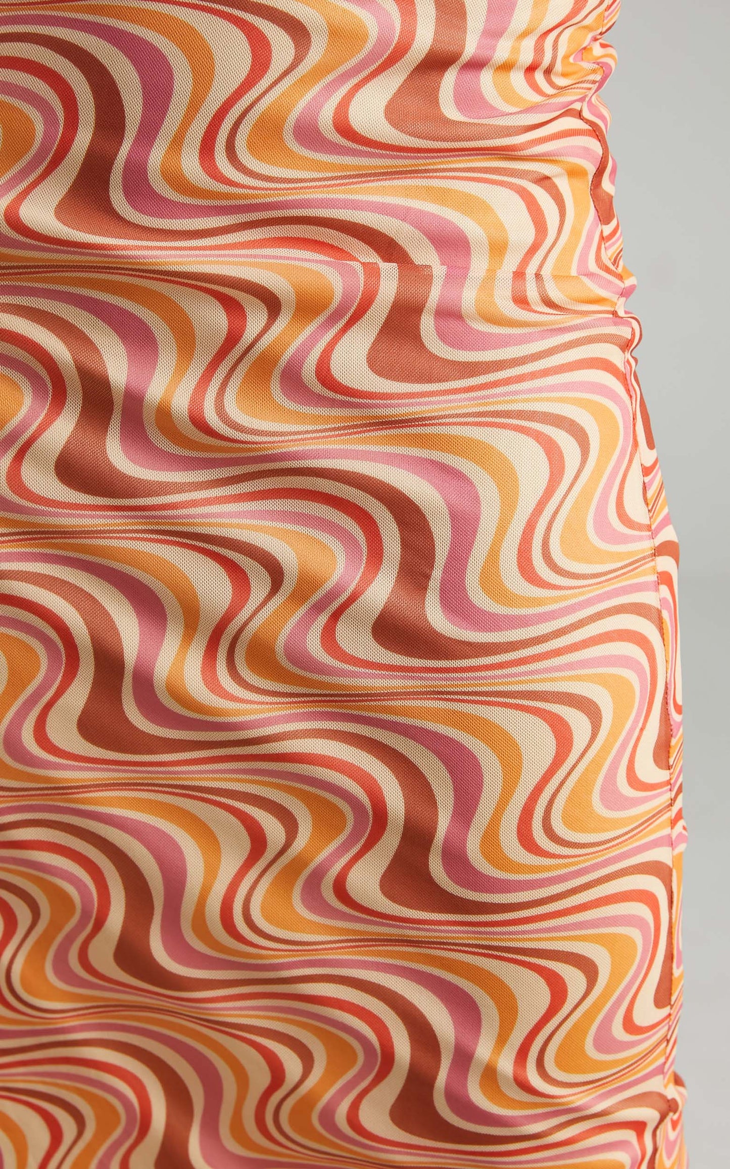Silvi Mesh Midi Skirt in Multi Swirl