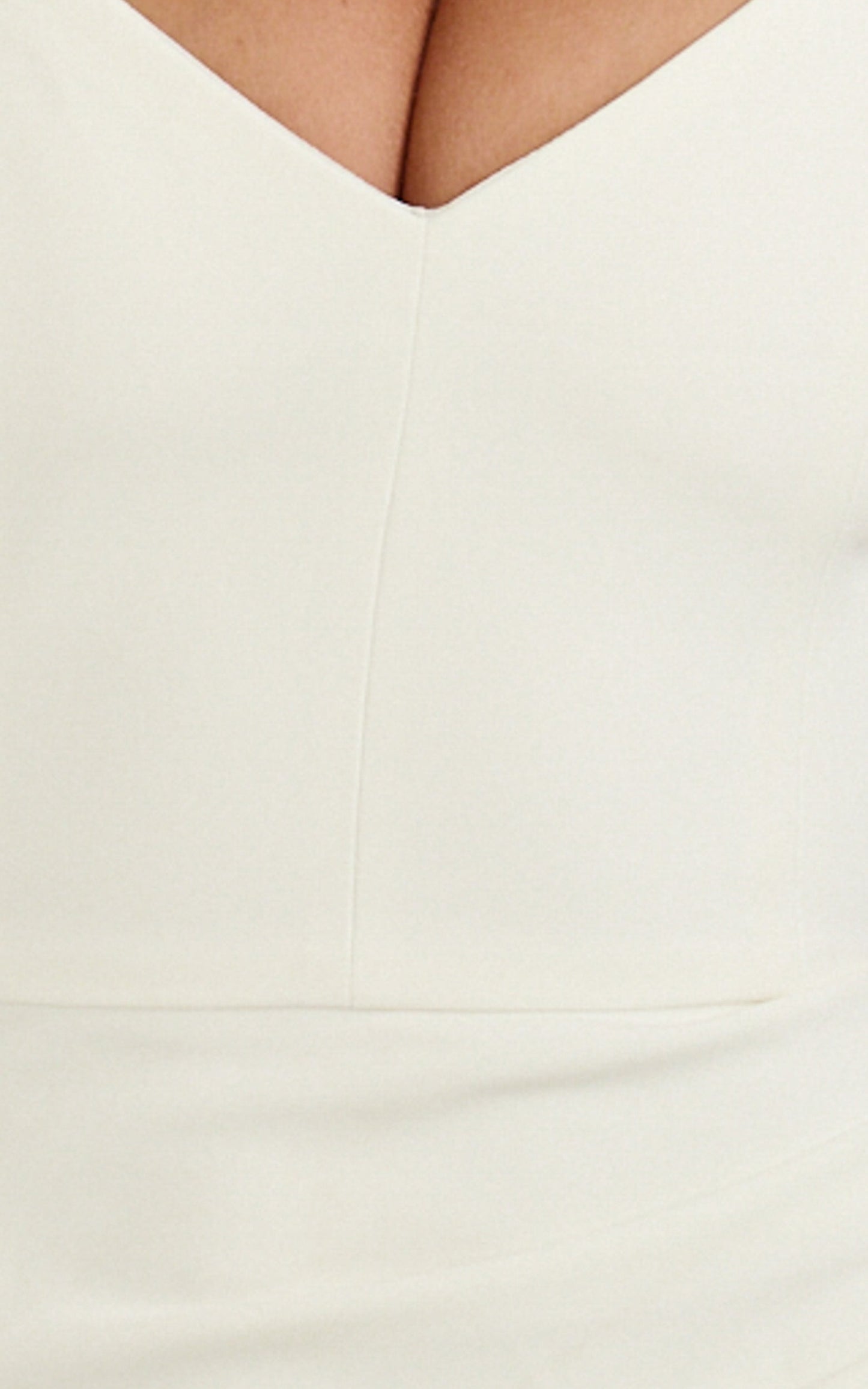 Skye Maxi Dress - V Shaped Neckline Short Sleeve Dress in White