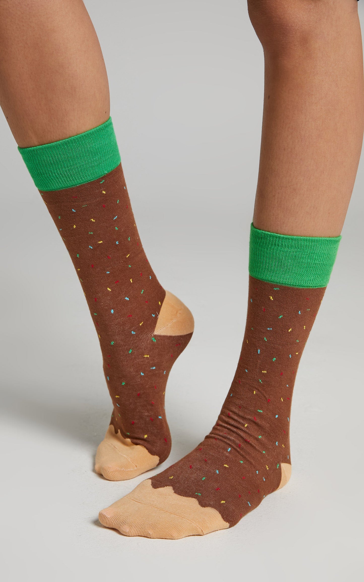 DOIY - Doughnut Socks in Brown