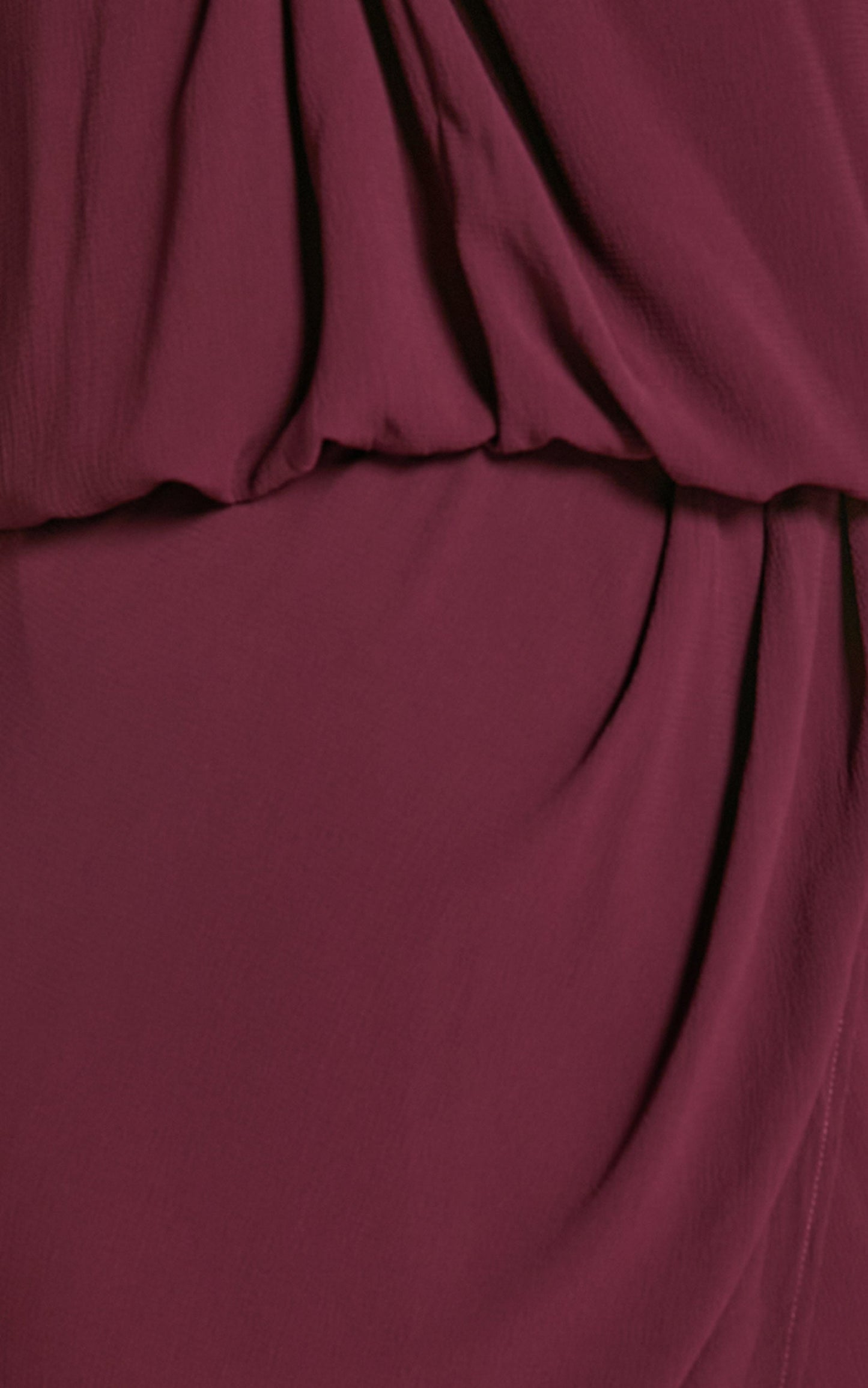 Sofiah Midi Dress - Twist Halterneck Split Dress in Merlot
