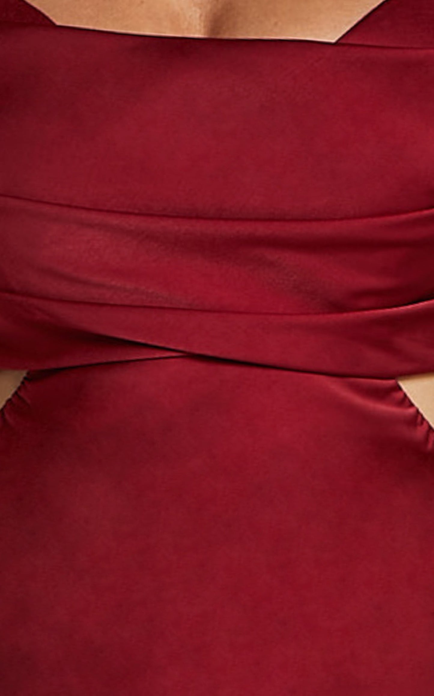 Sophie Maxi Dress - Cowl Neck Cross Back Dress in Red