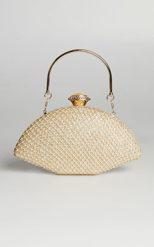Stacey Clutch in Gold