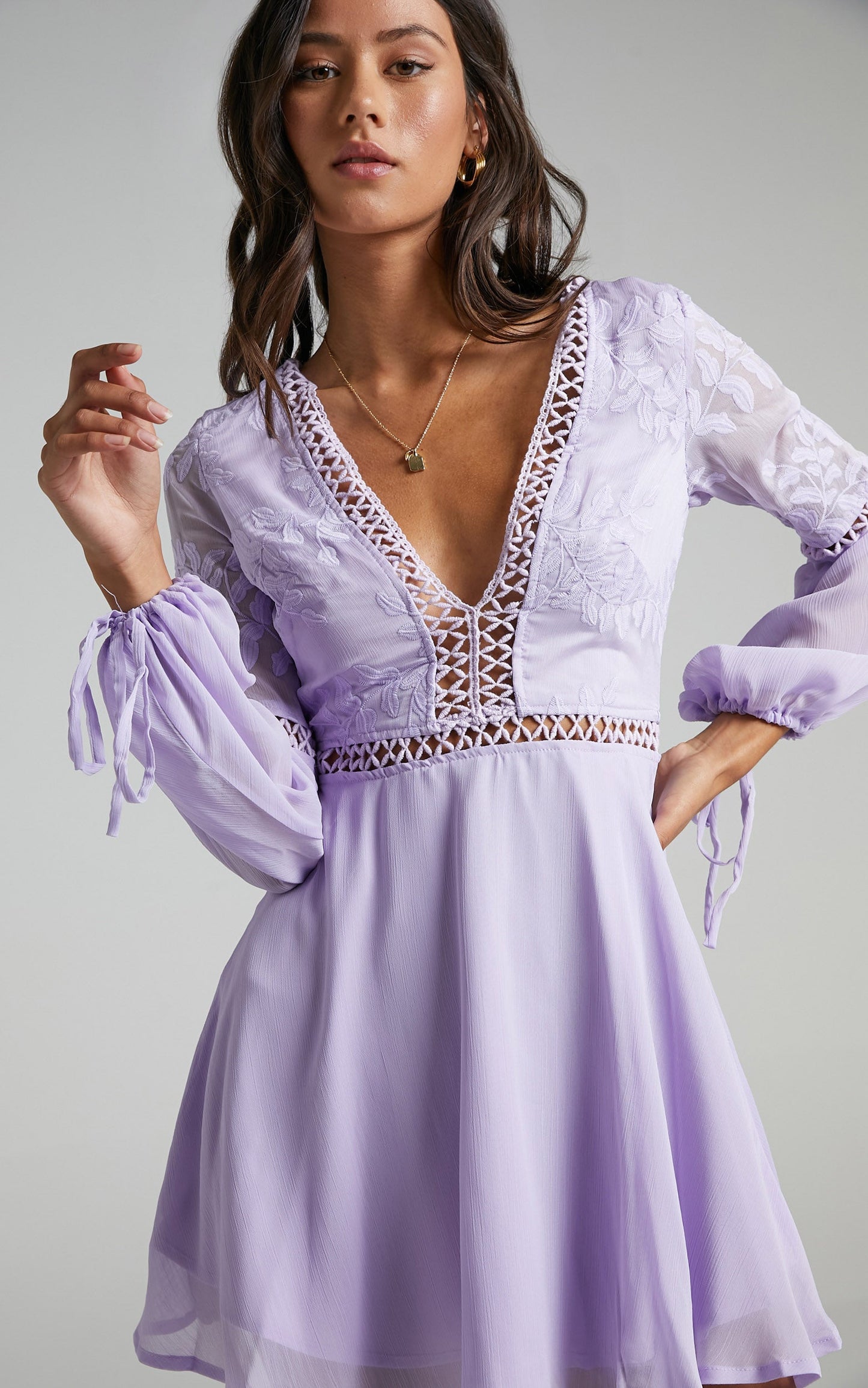 Stop Pretending Dress in Lilac