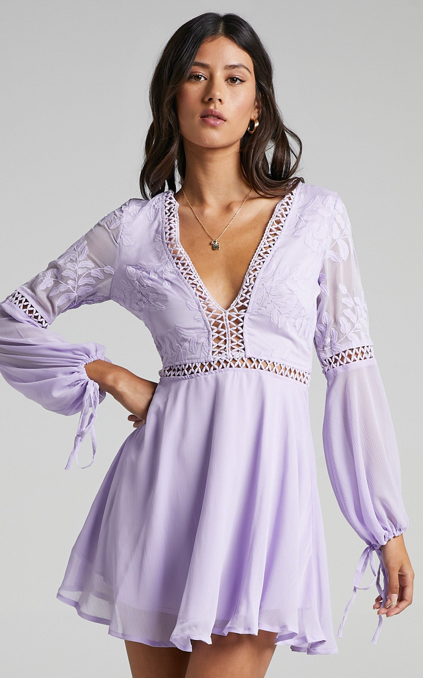 Stop Pretending Dress in Lilac