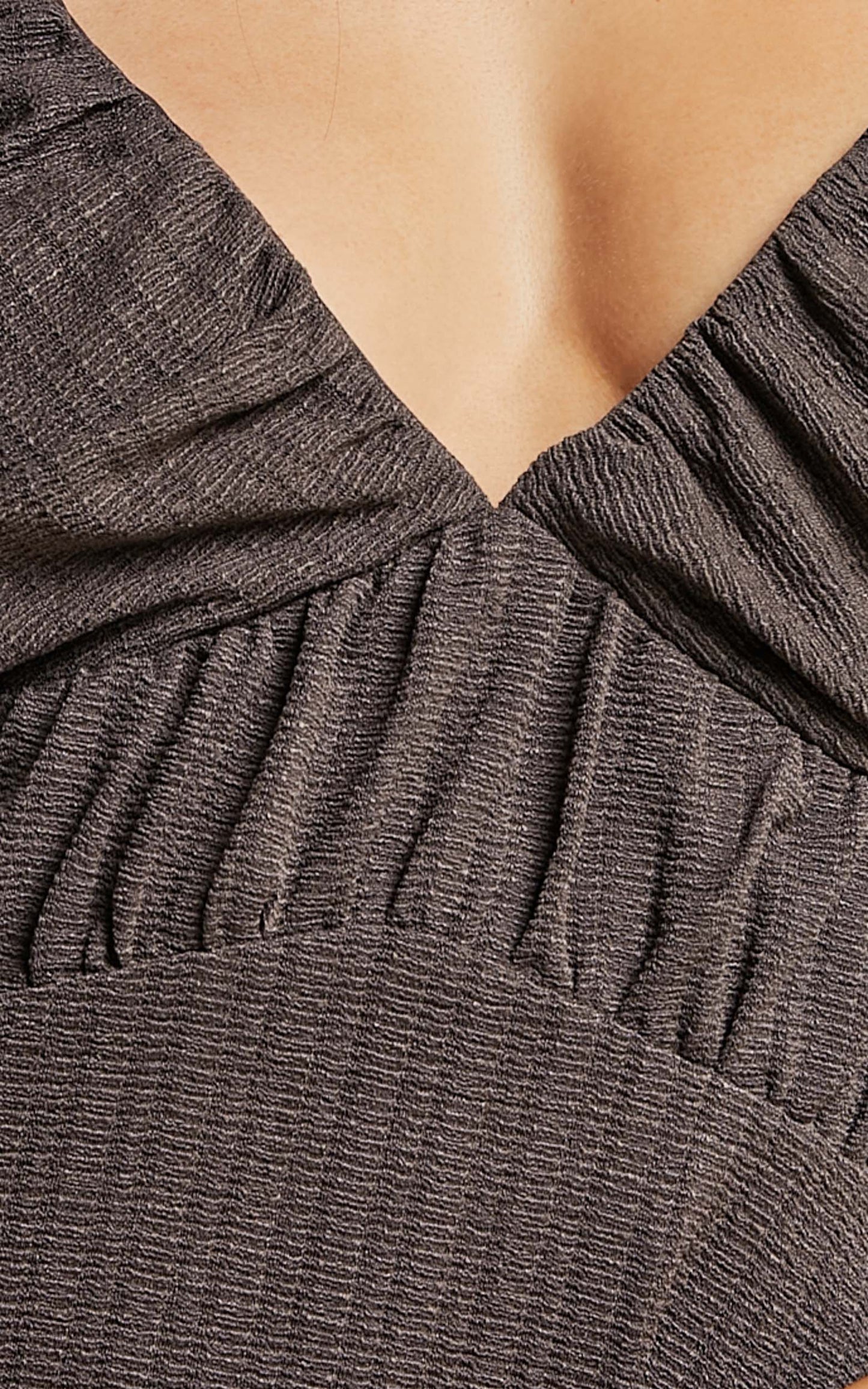 Suki Top - Ruched Bust Cami Top in Dark Oak