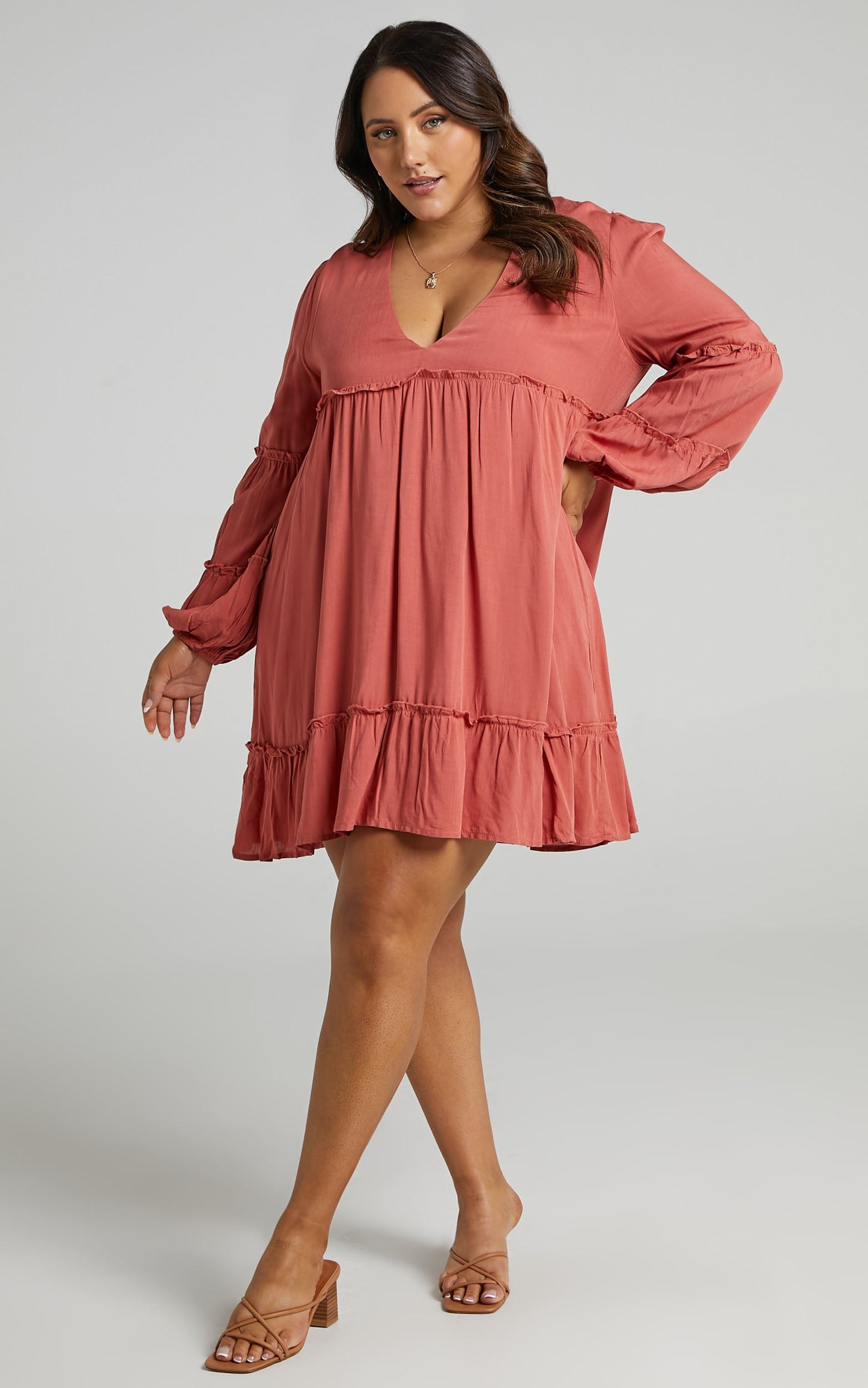 Summer Soul Dress in Rust