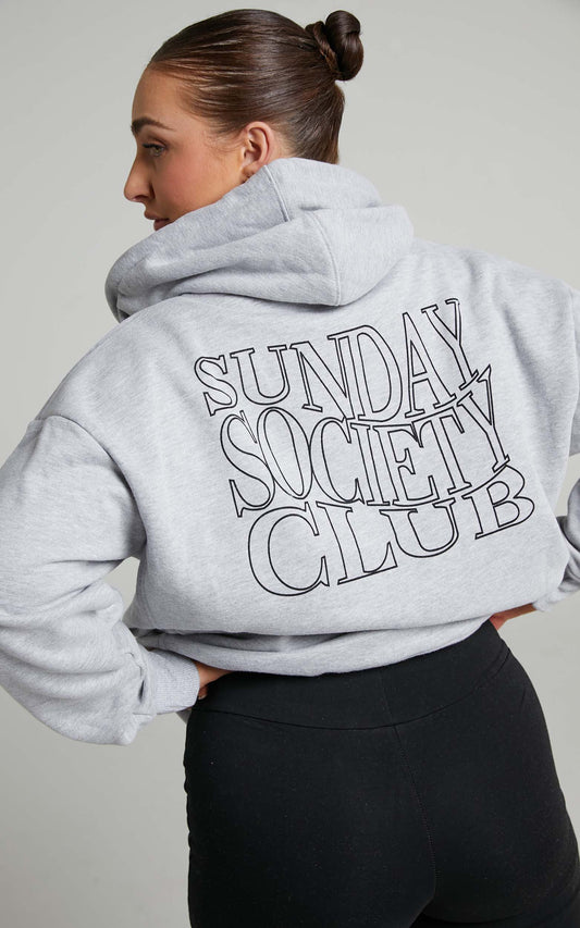 Sunday Society Club - Ana Hoodie in Grey Marle
