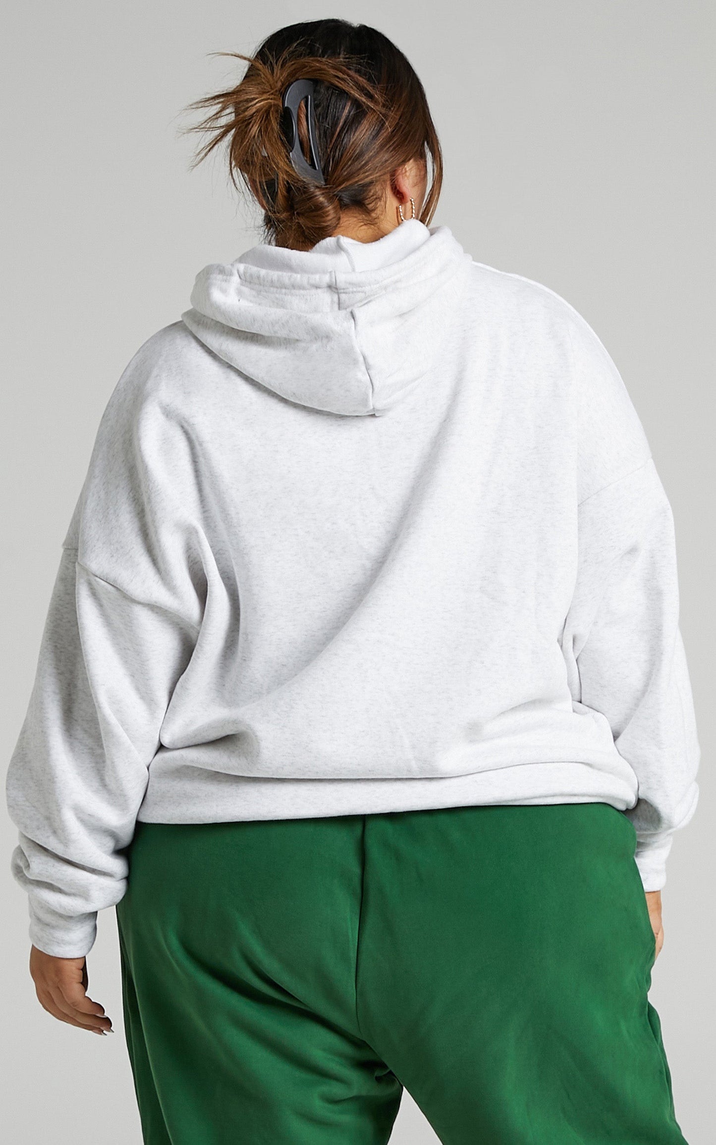Sunday Society Club - Brooklyn NYC Oversized Hoodie in White Marle