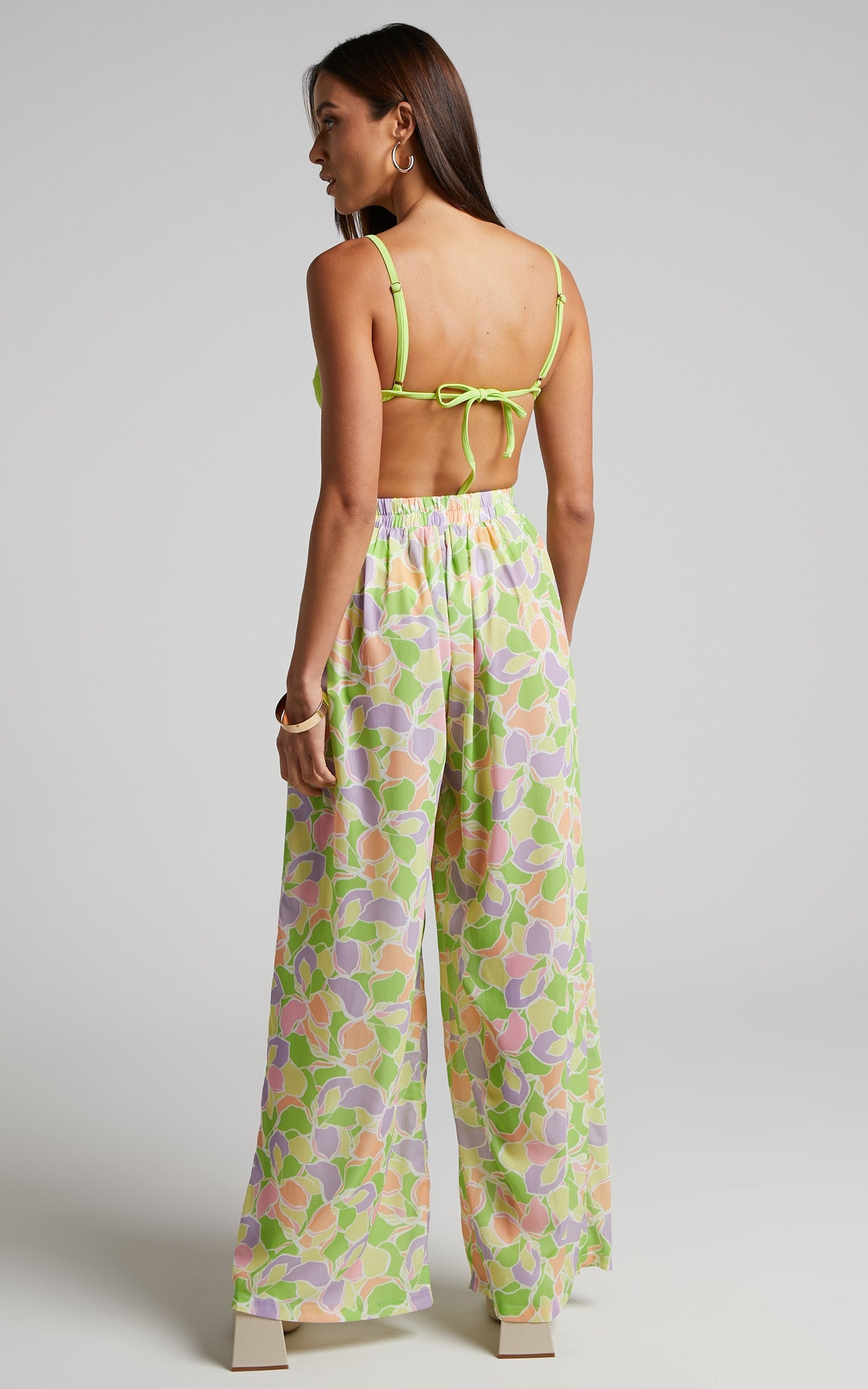 Sunny Beach Pants - Wide Leg Pants in Fresca Print