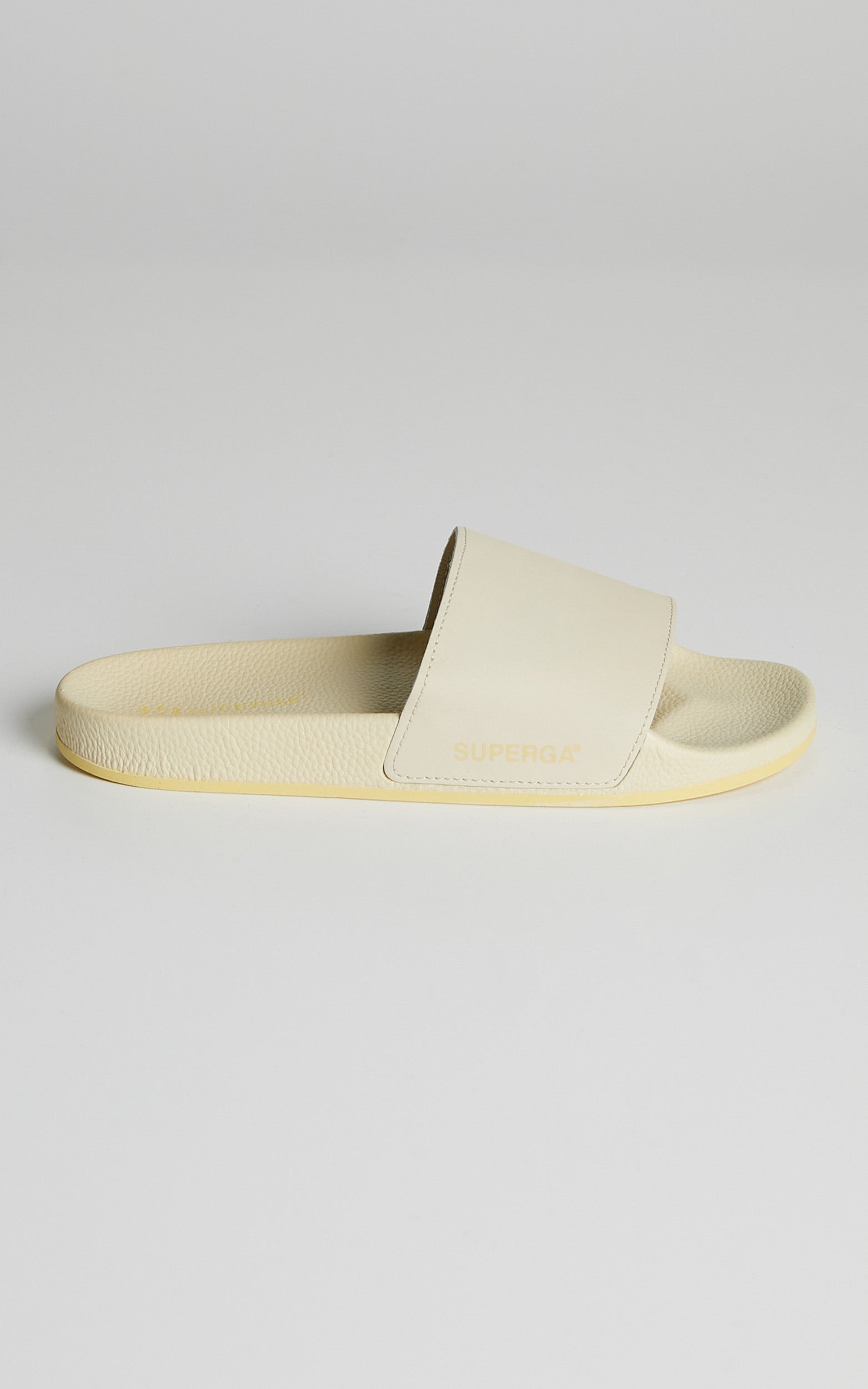 Superga - 1908 Buttersoft Slides in Sand & Beige
