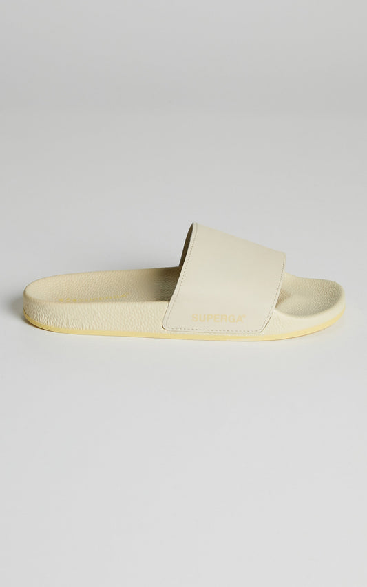 Superga - 1908 Buttersoft Slides in Sand & Beige