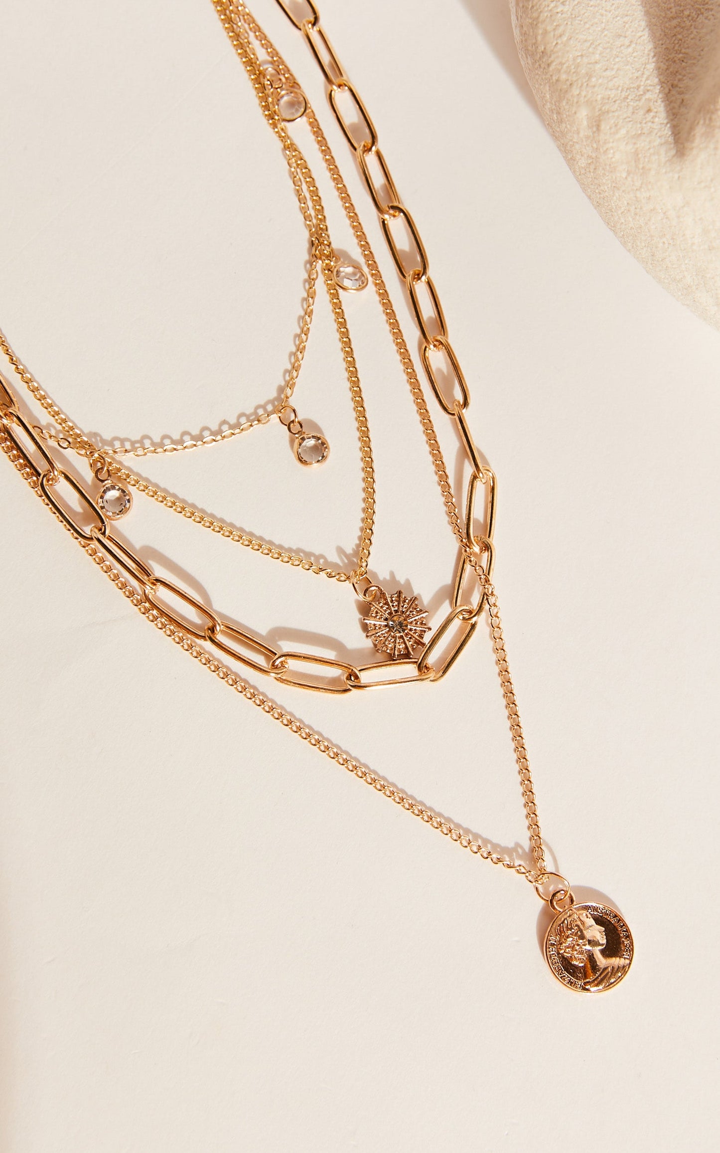 Susie Multipack Necklace in Gold