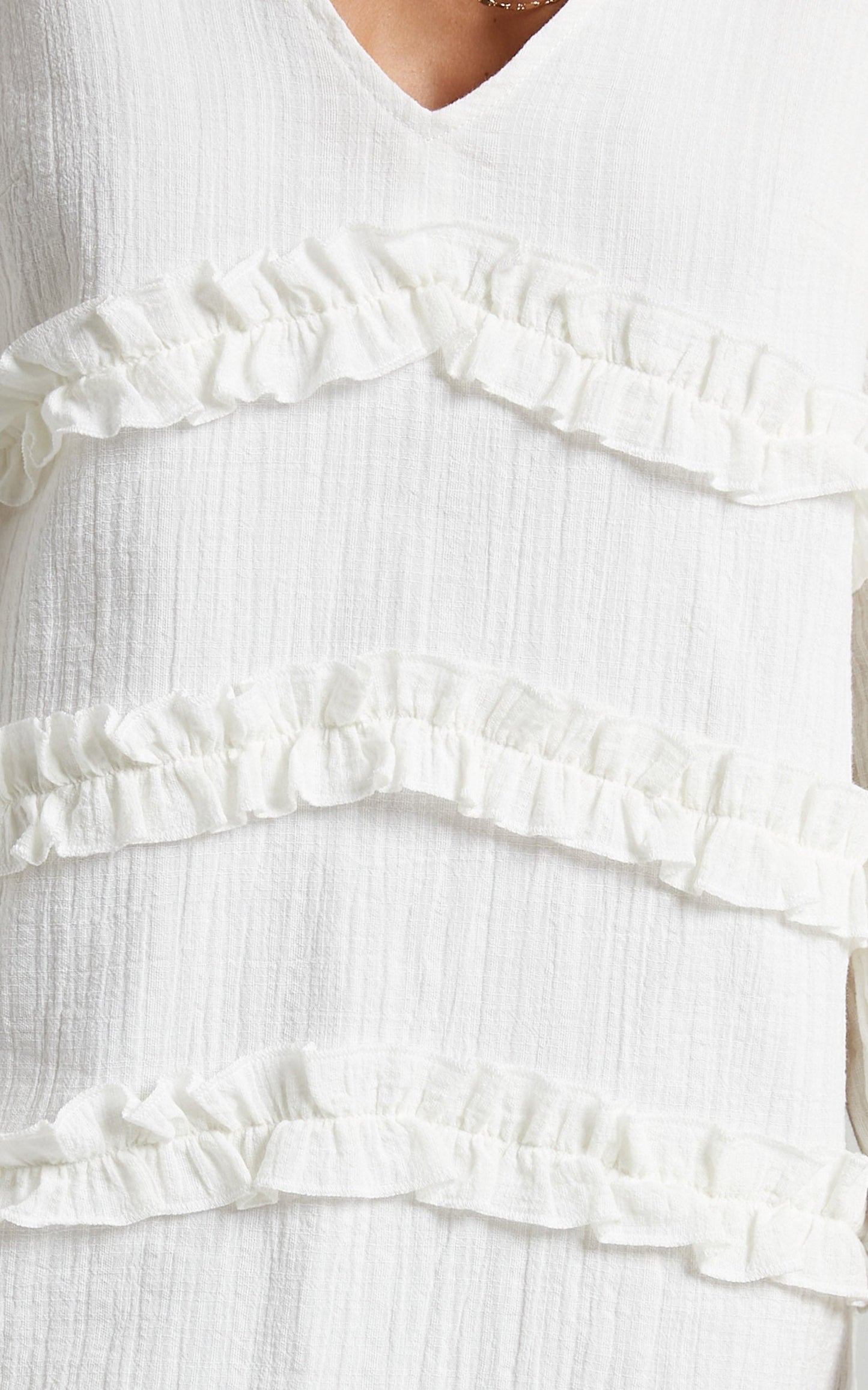 Sweetest Cheer Dress in white