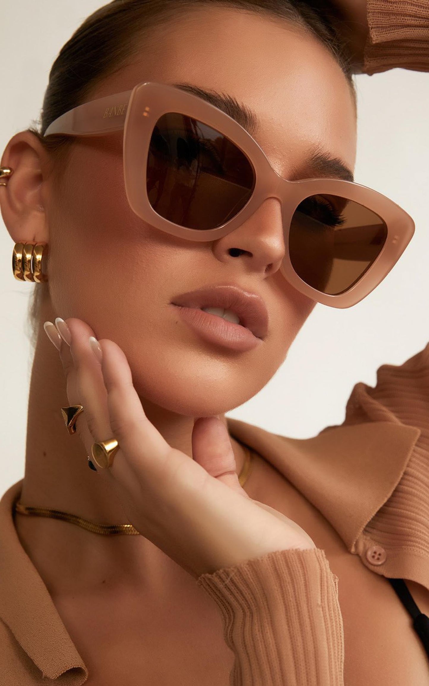 BANBE EYEWEAR - THE BARDOT in NUDE-Brown