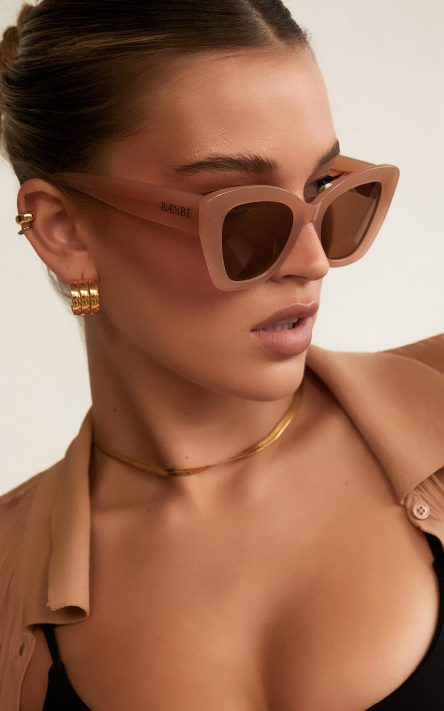BANBE EYEWEAR - THE BARDOT in NUDE-Brown
