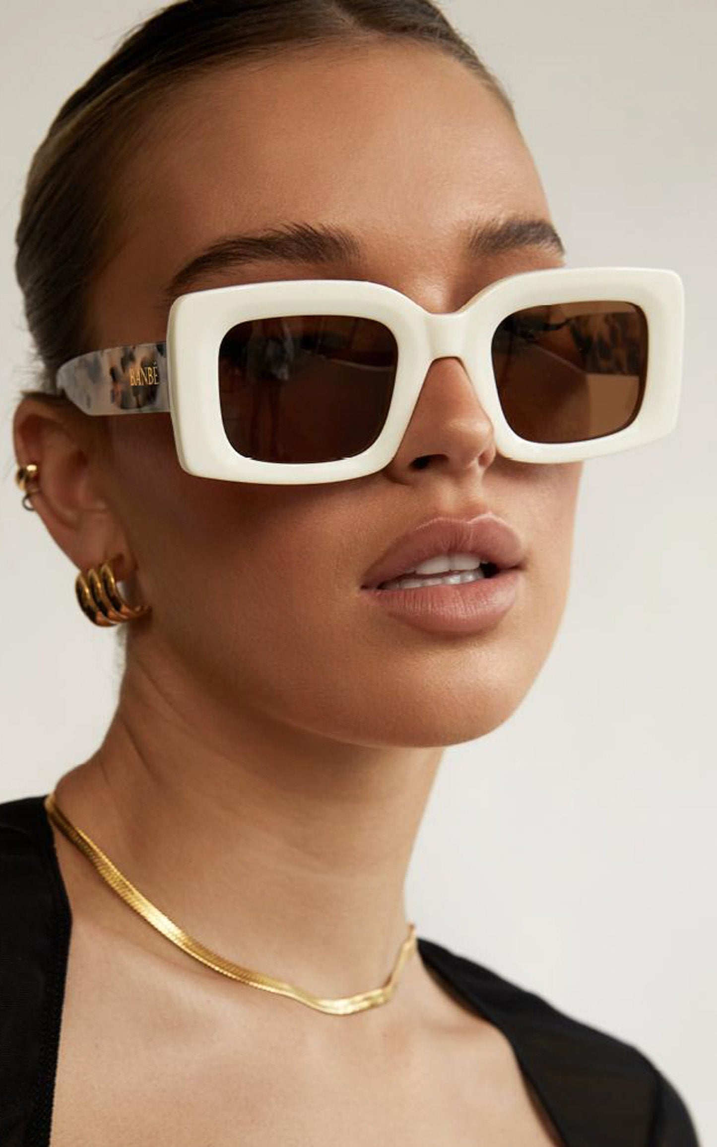 BANBE EYEWEAR - THE KENDALL in IVORY & BLONDE TORT-BROWN